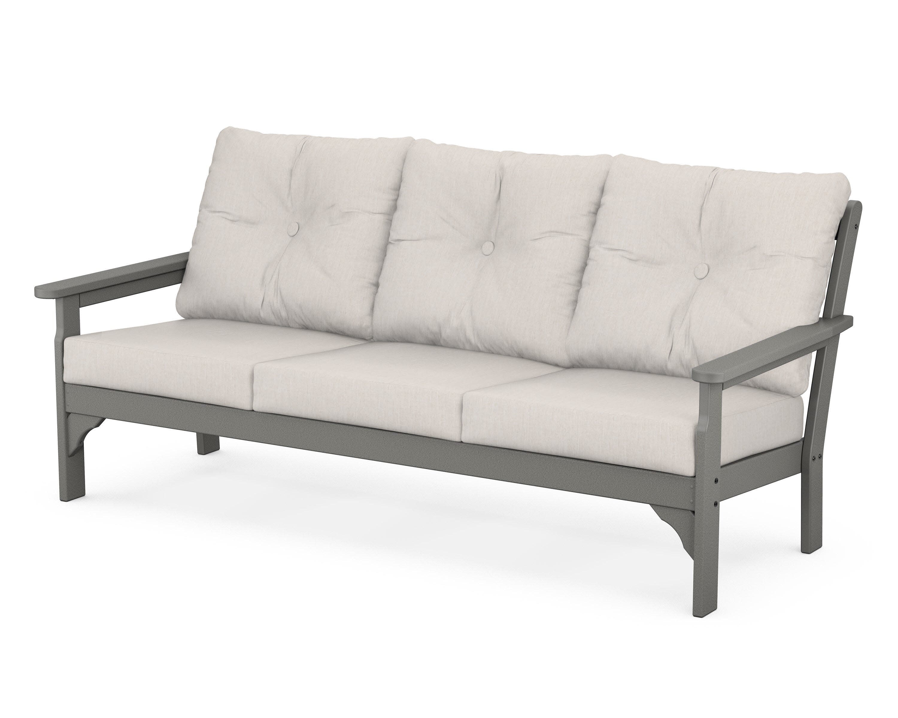 Vineyard Deep Seating Sofa in Slate Grey / Cast Ash