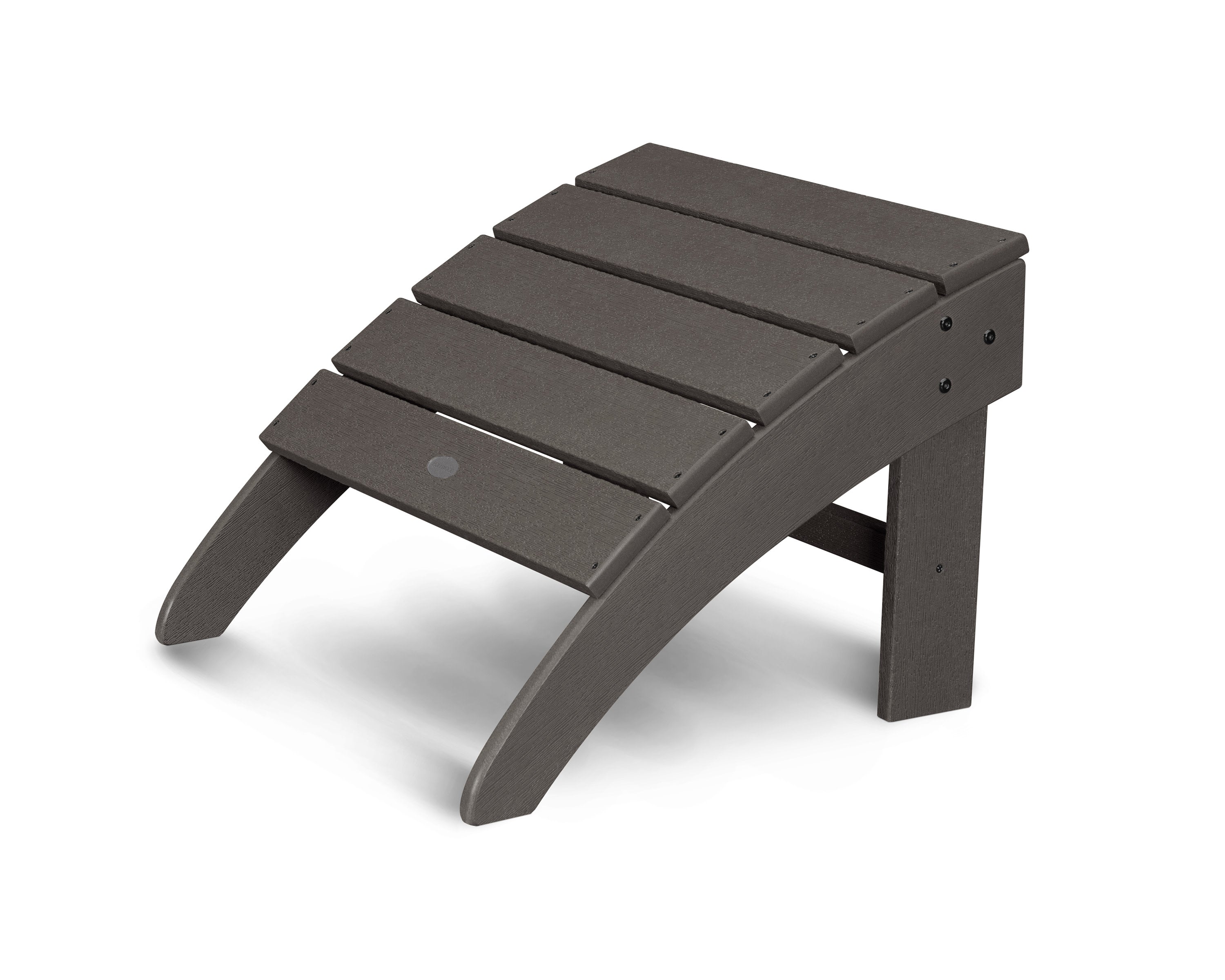 South Beach Adirondack Ottoman in Vintage Coffee