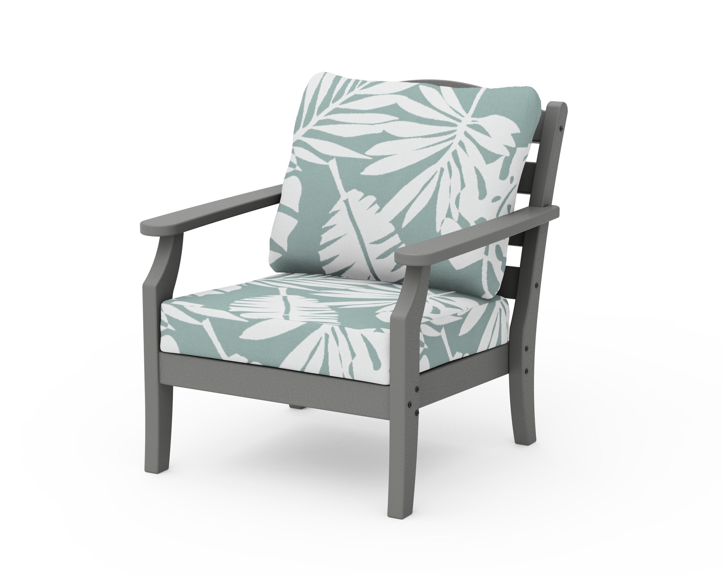Savannah Deep Seating Chair in Slate Grey / Leaf Glacier Spa
