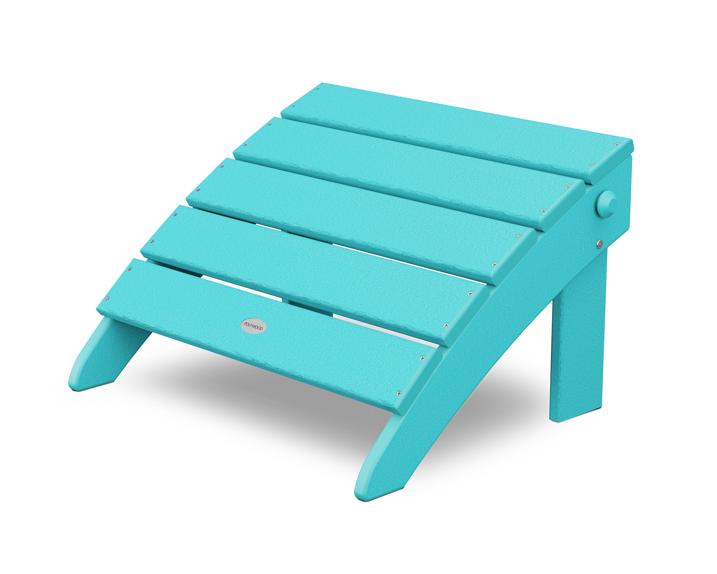 Classic Oversized Adirondack Folding Ottoman in Aruba
