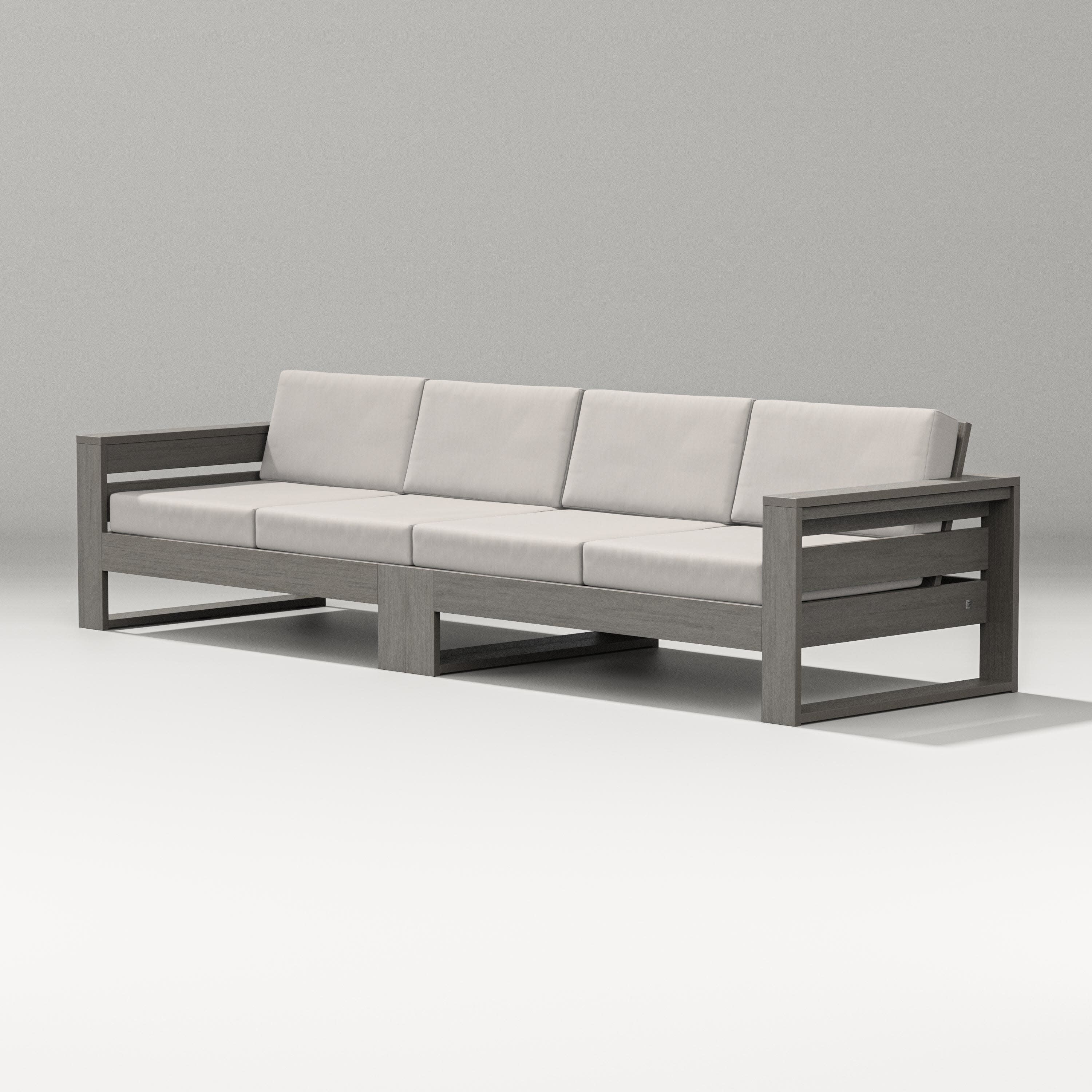 Latitude Straight Sectional in Driftwood / Cast Ash
