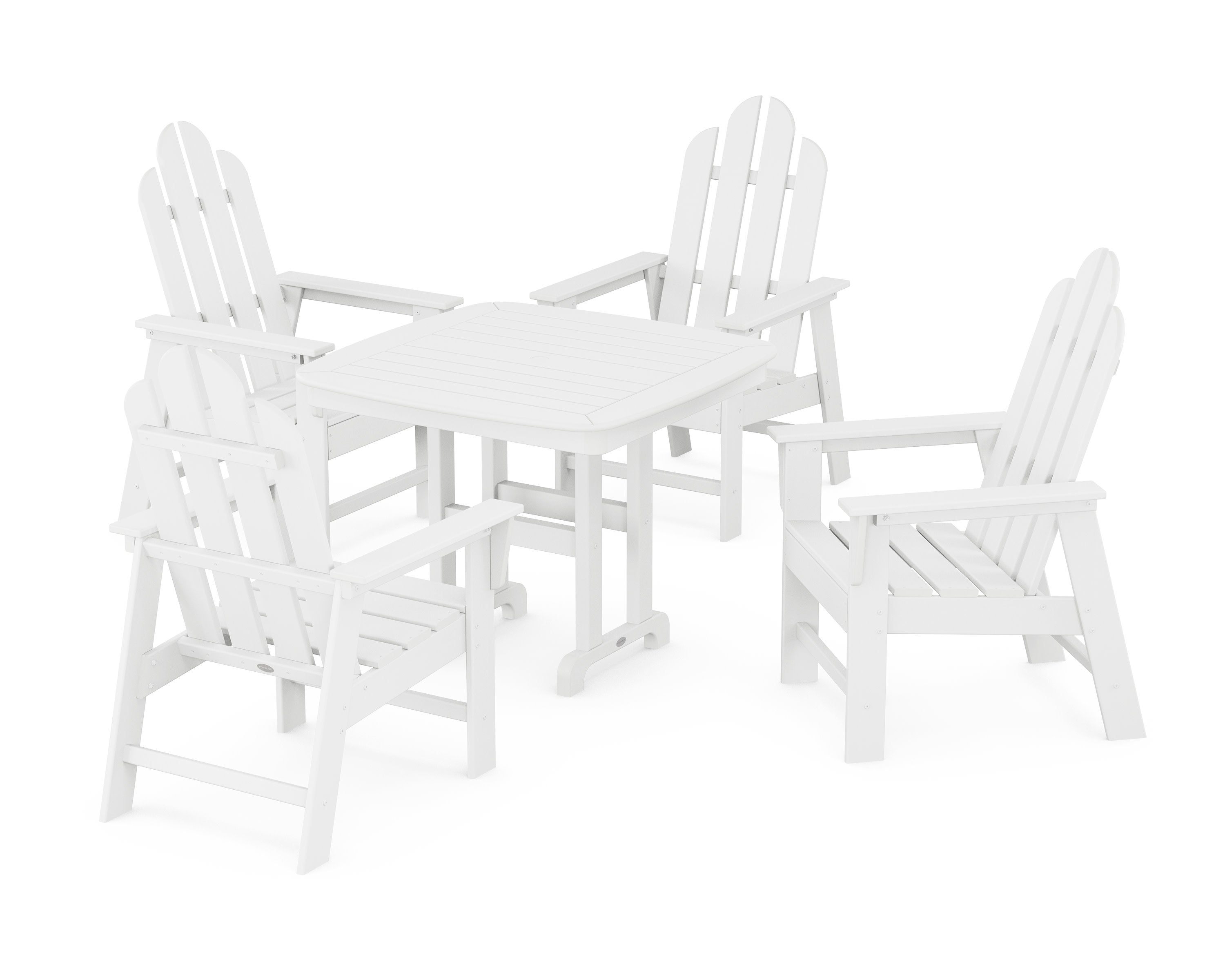 Long Island 5-Piece Dining Set in White