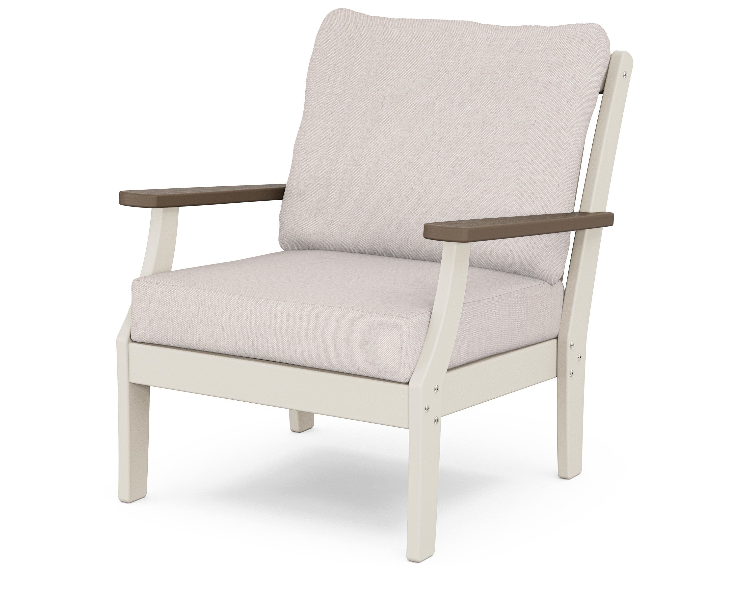Braxton Deep Seating Chair in Sand / Kona / Dune Burlap