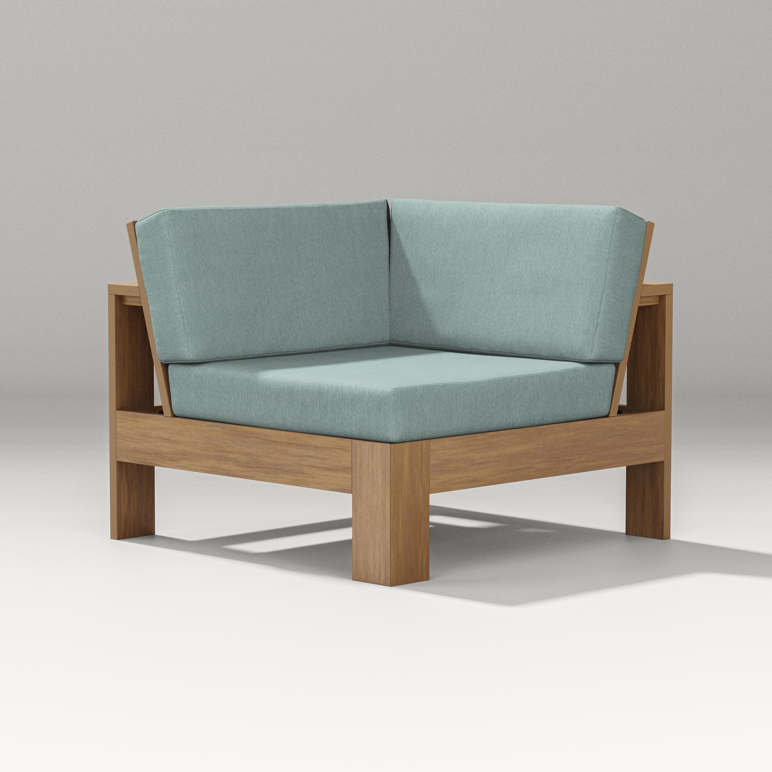 Latitude Modular Corner Chair in Natural / Glacier Spa