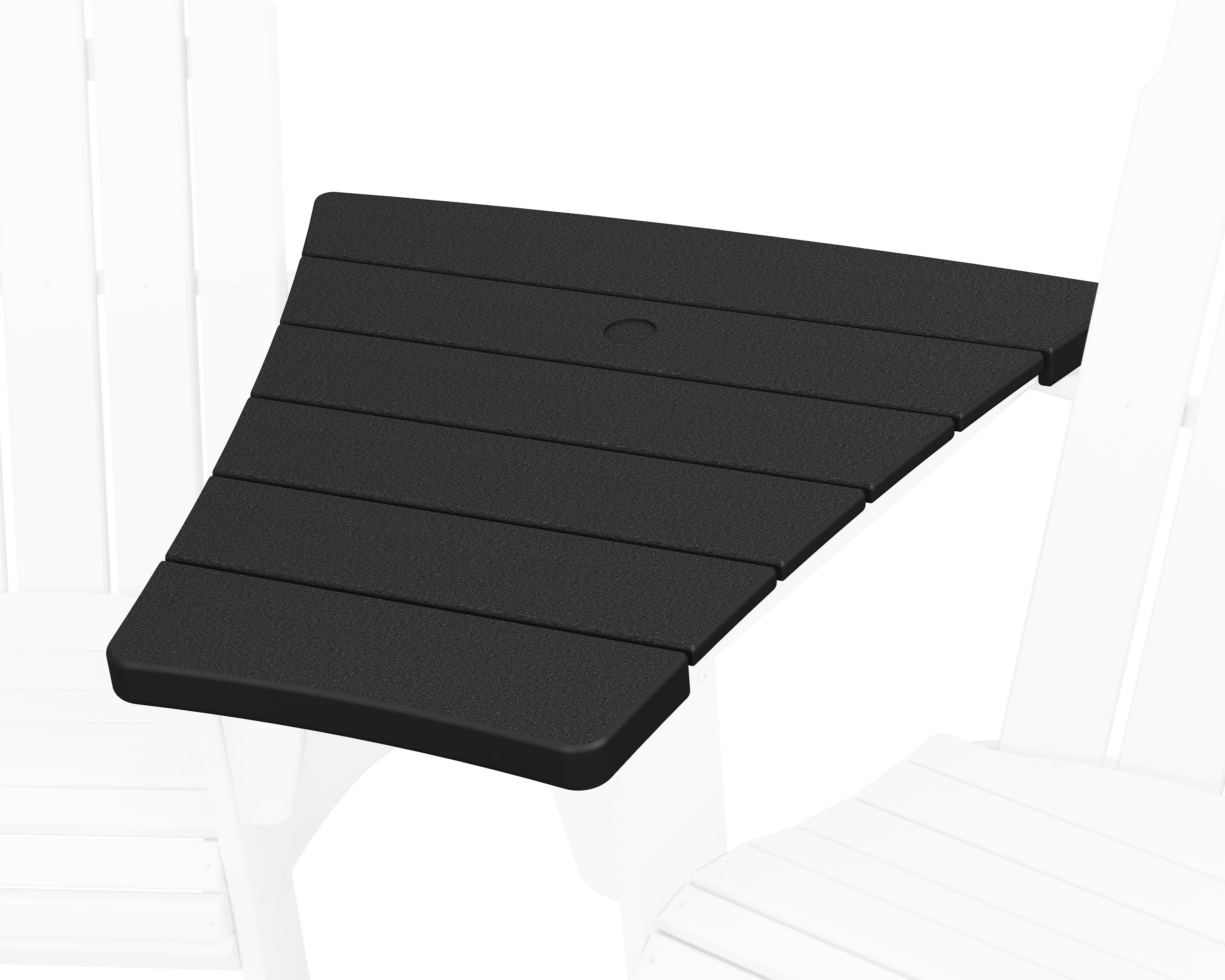 600 Series Angled Adirondack Connecting Table in Black