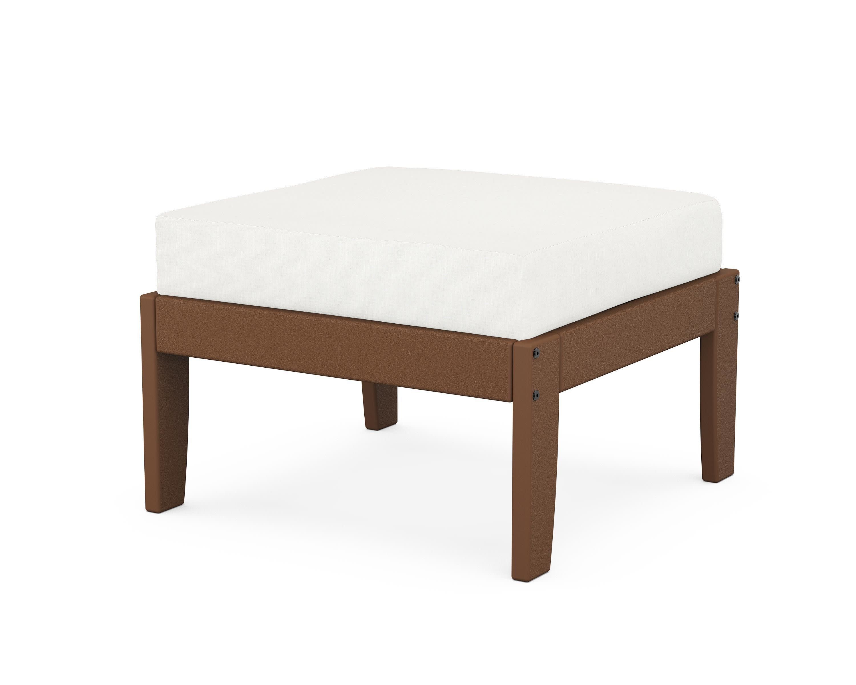 Modular Ottoman - Classic in Teak / Natural Linen
