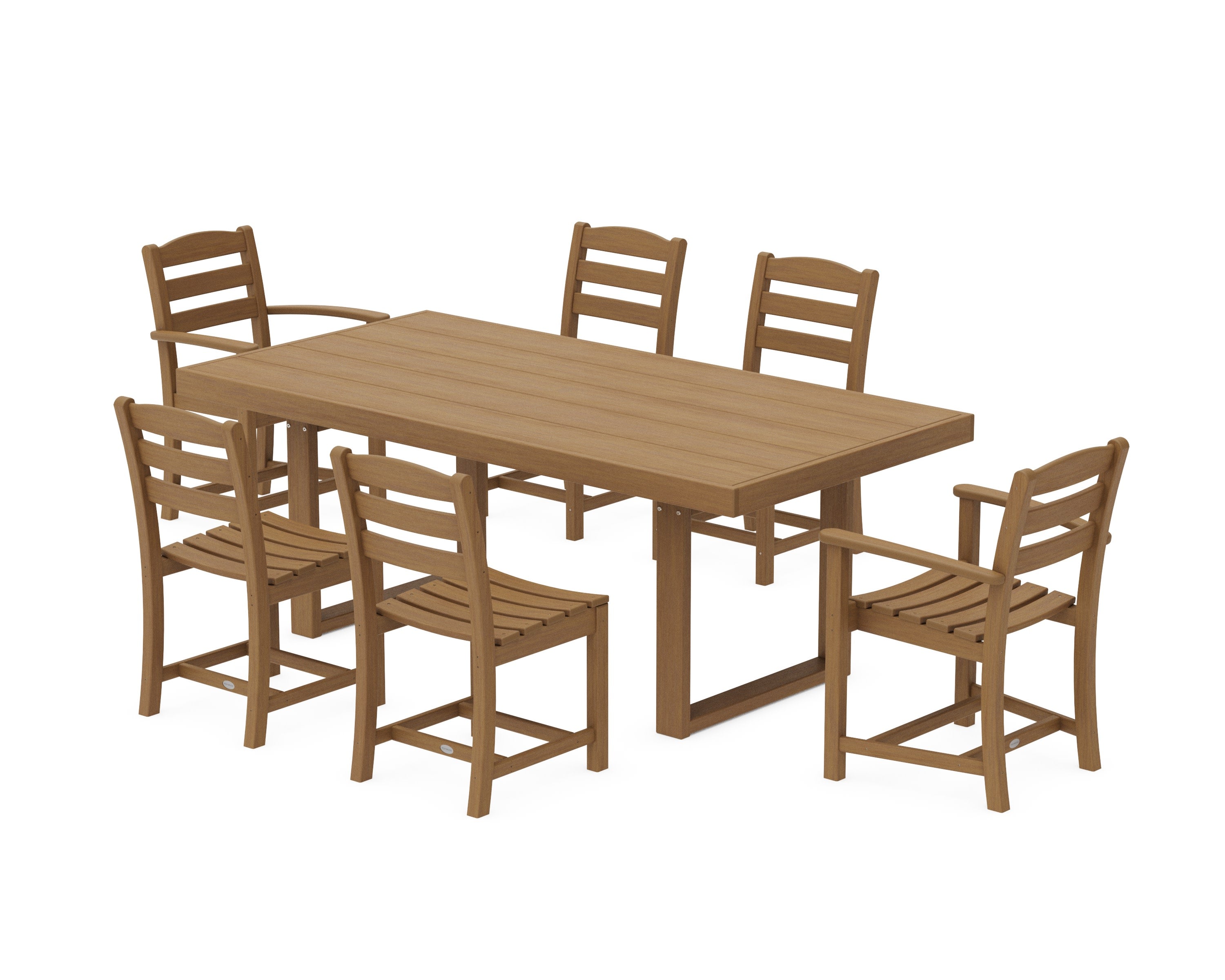La Casa Caf 7-Piece Dining Set in Natural