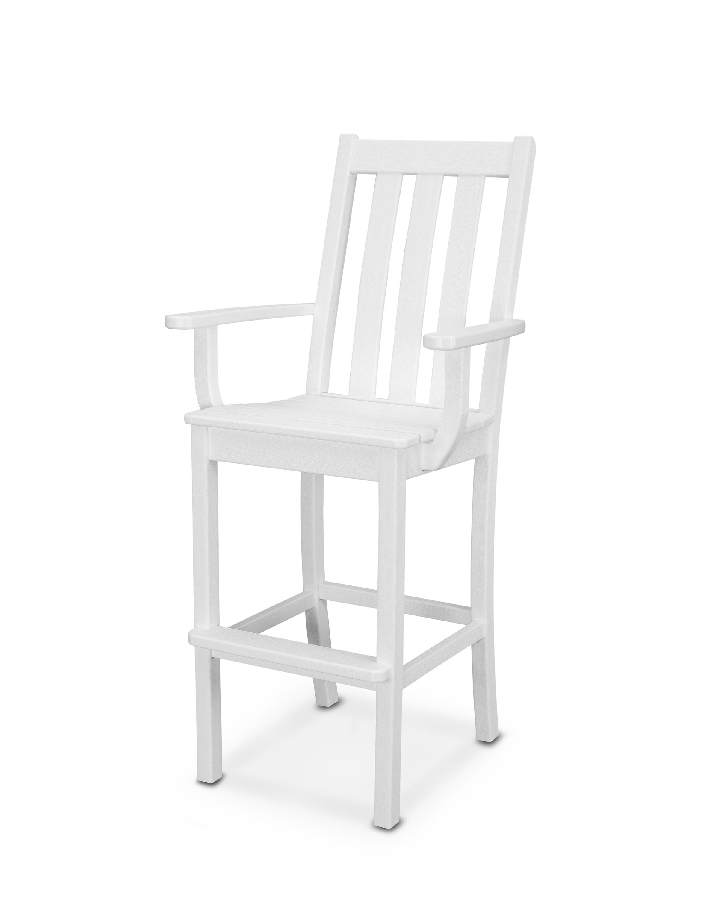 Vineyard Bar Arm Chair in Vintage White