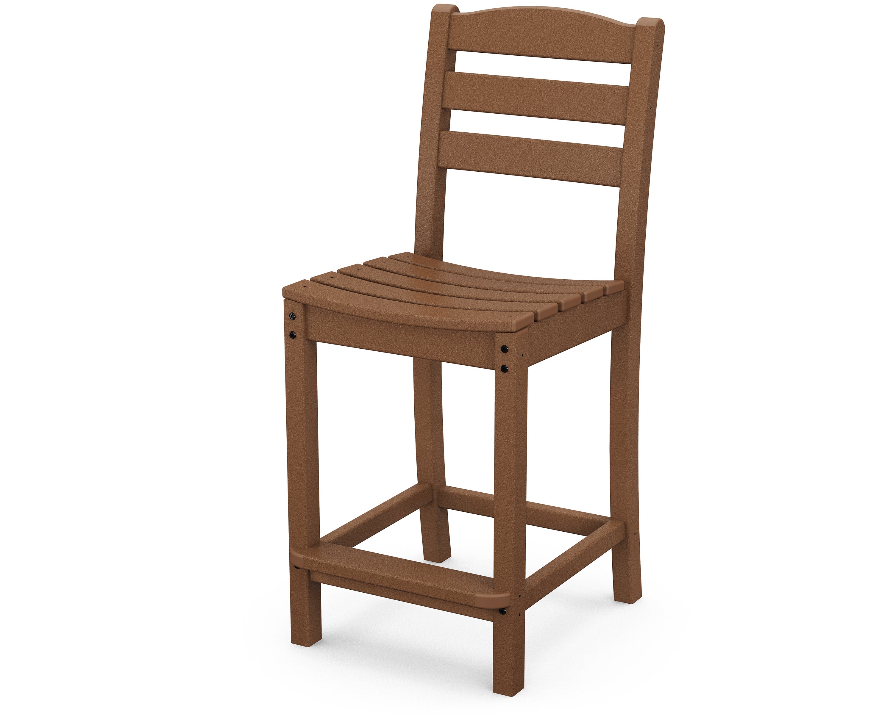 La Casa Caf Counter Side Chair in Teak