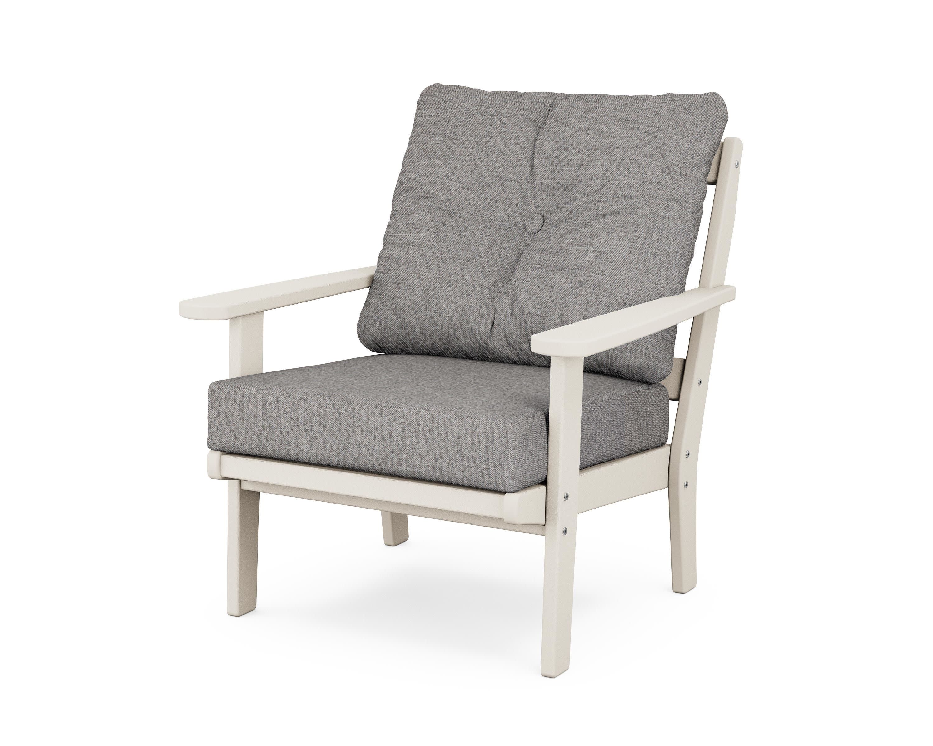 Mission Deep Seating Chair in Sand / Grey Mist