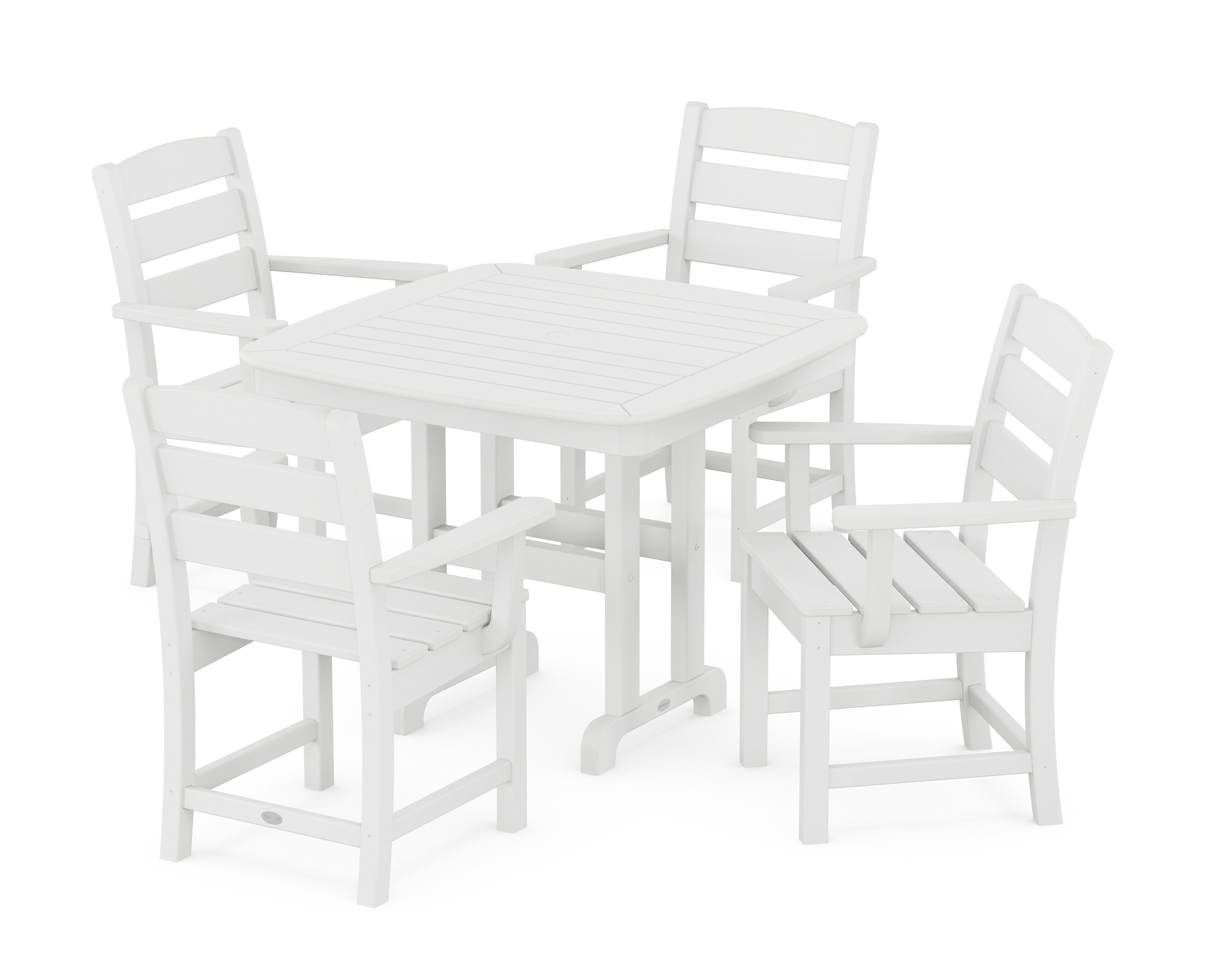 Lakeside 5-Piece Dining Set in White