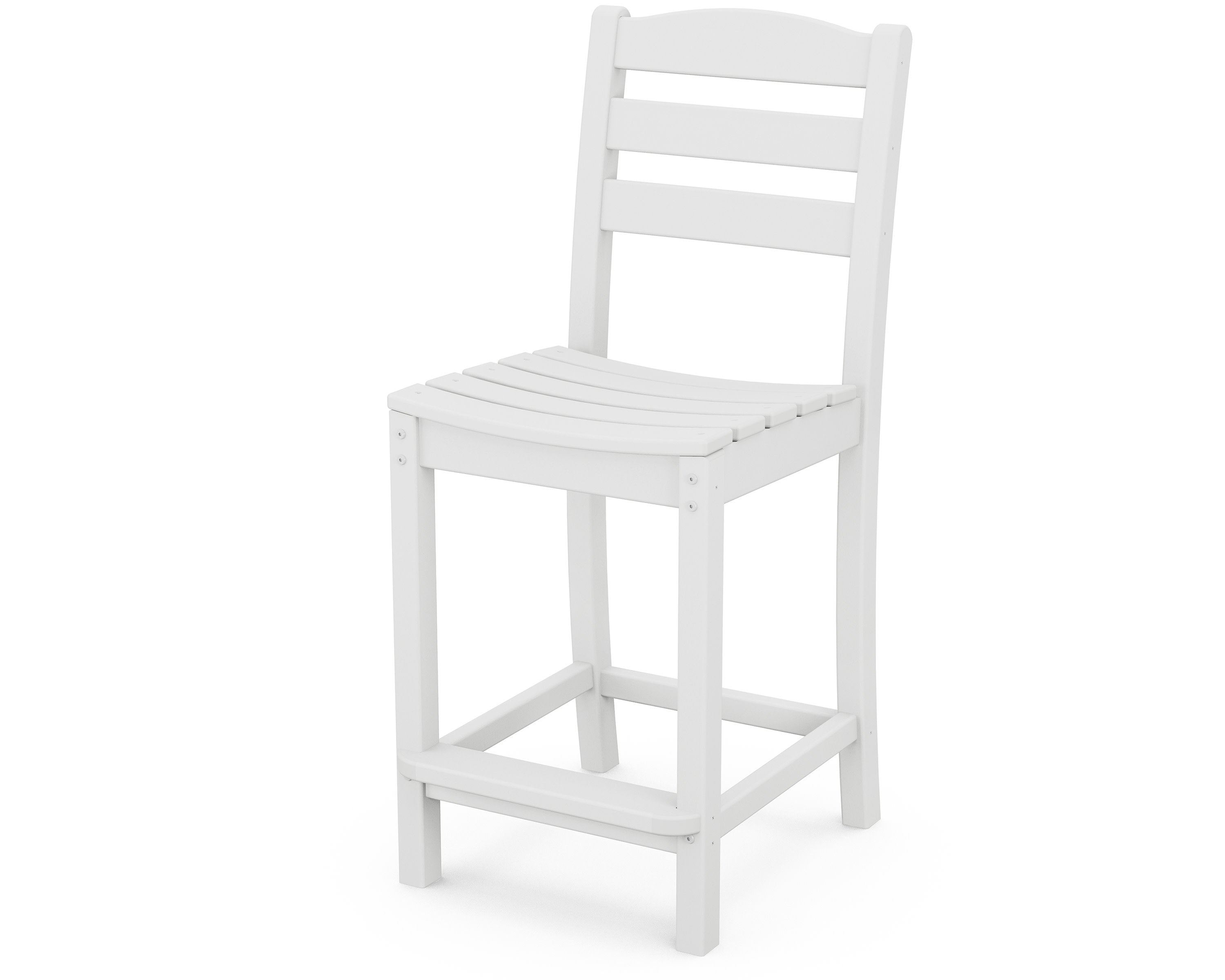 La Casa Caf Counter Side Chair in White