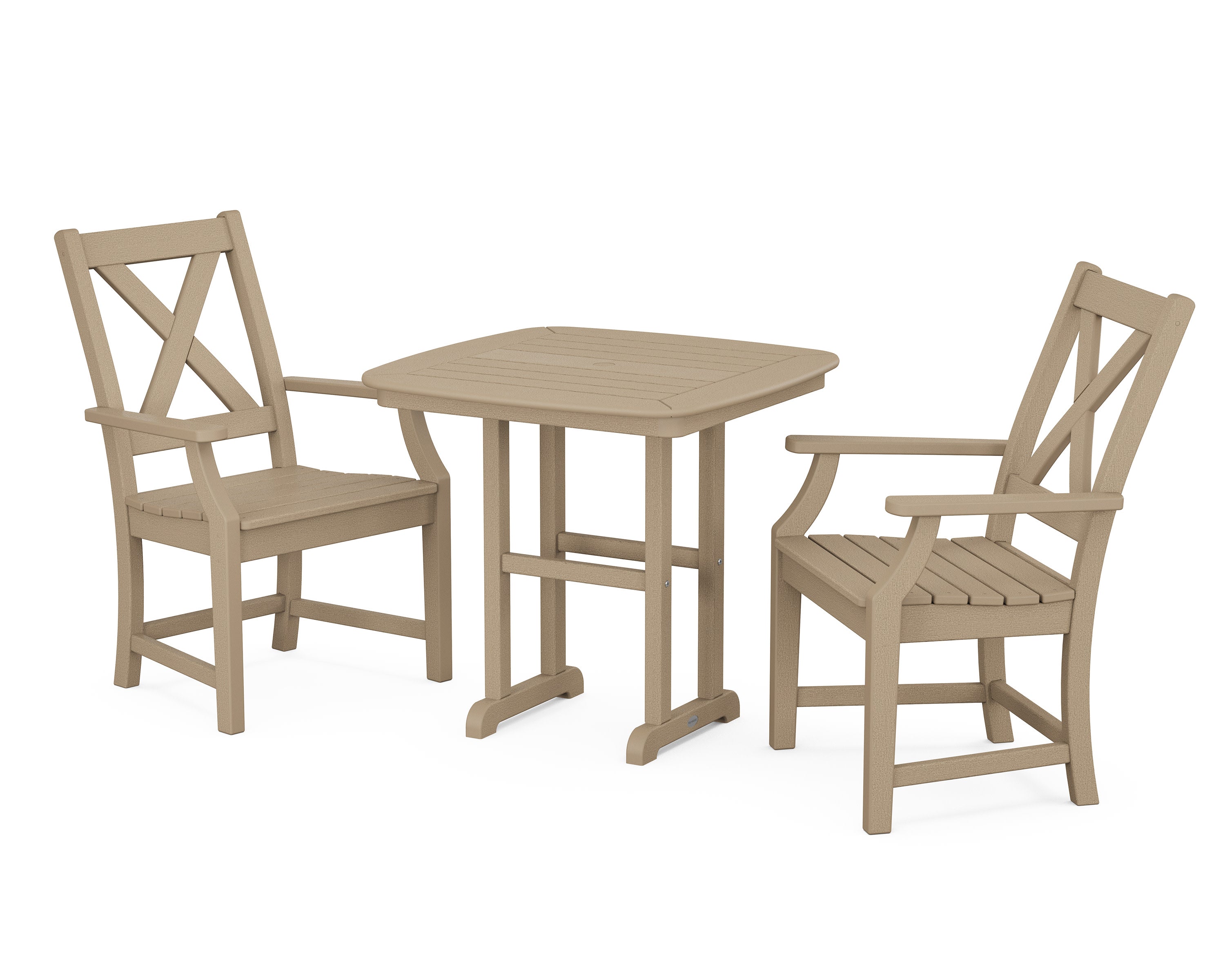 Braxton 3-Piece Dining Set in Vintage Sahara