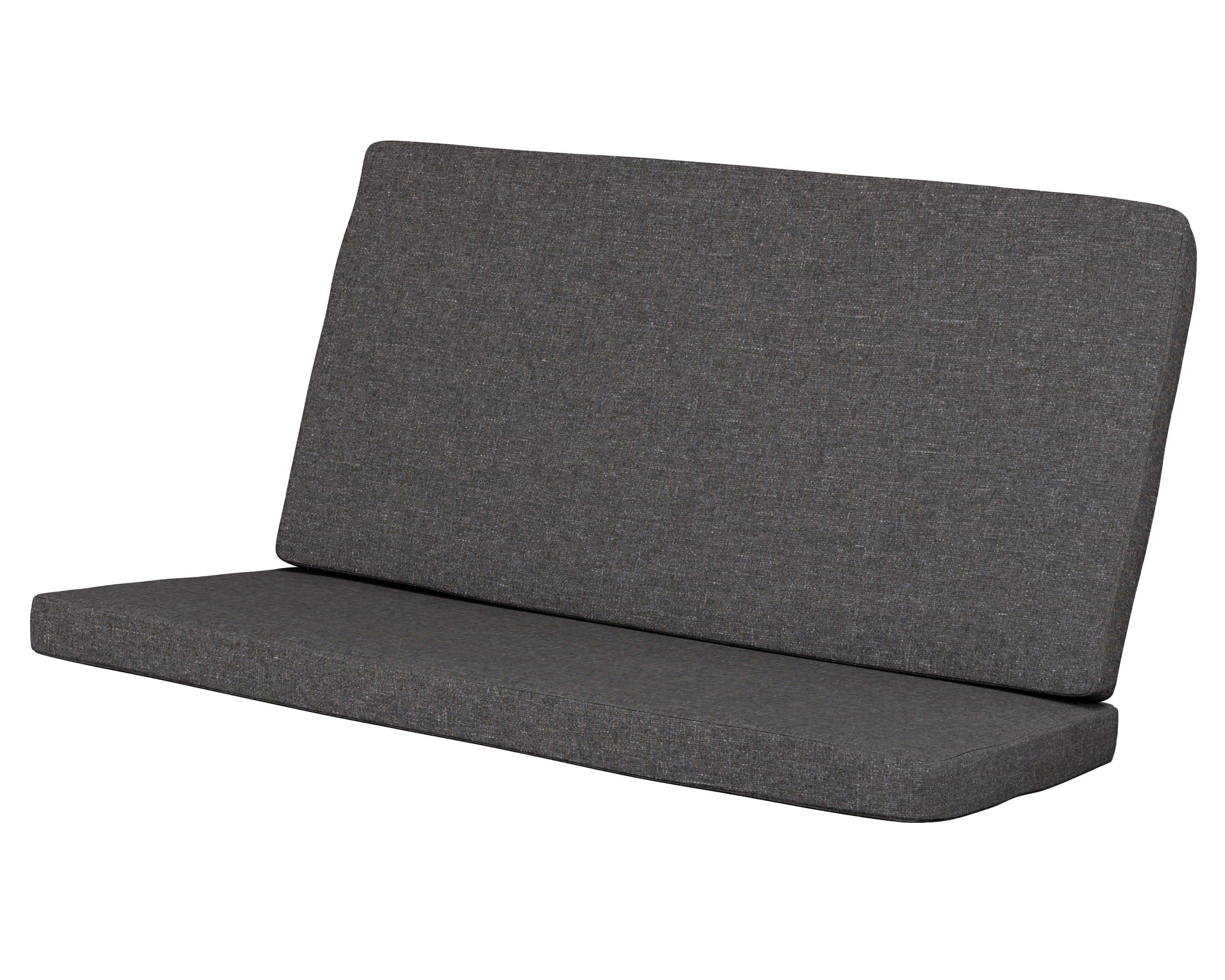 Modern Loveseat Cushion in Ash Charcoal