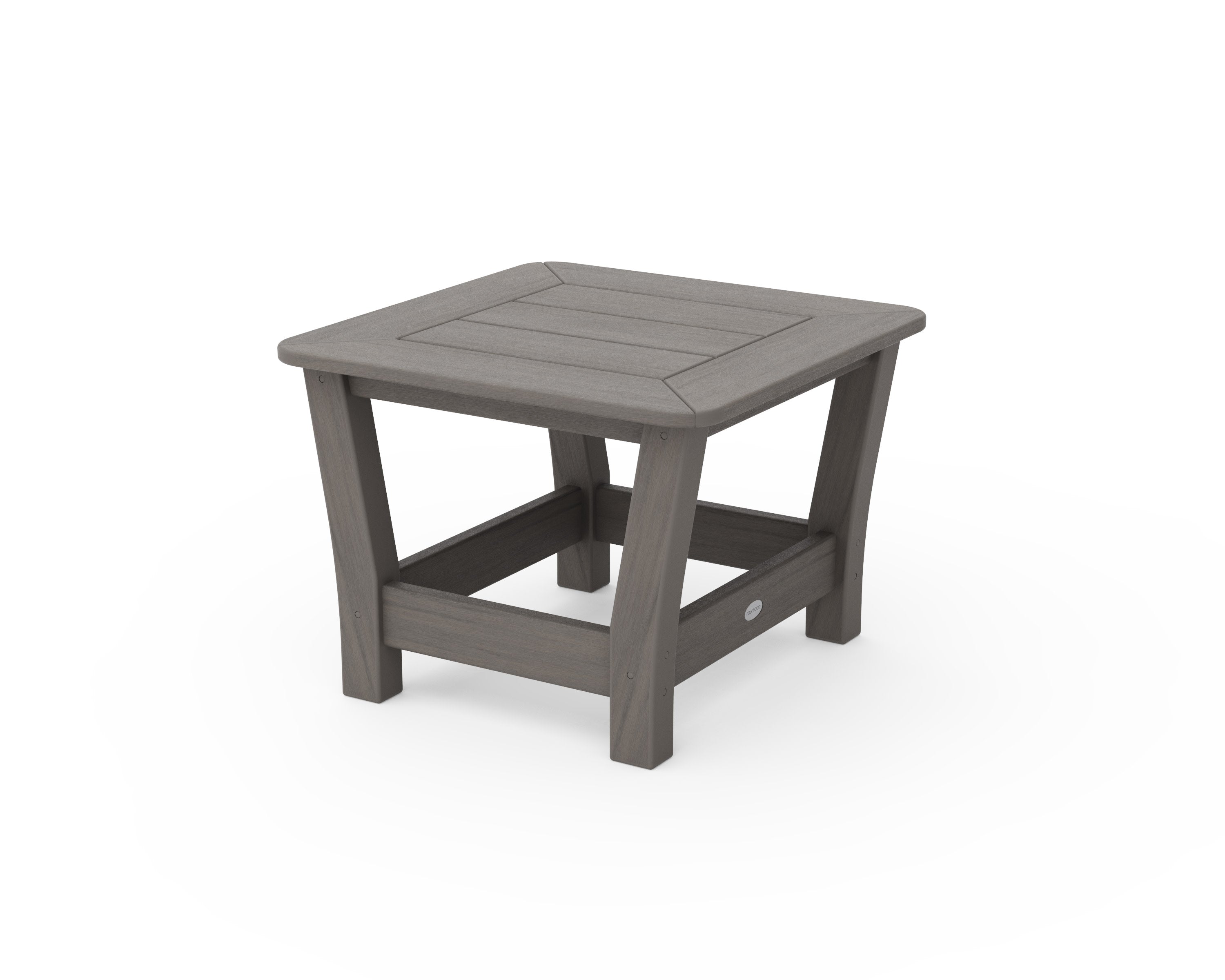 Harbour Slat End Table in Driftwood