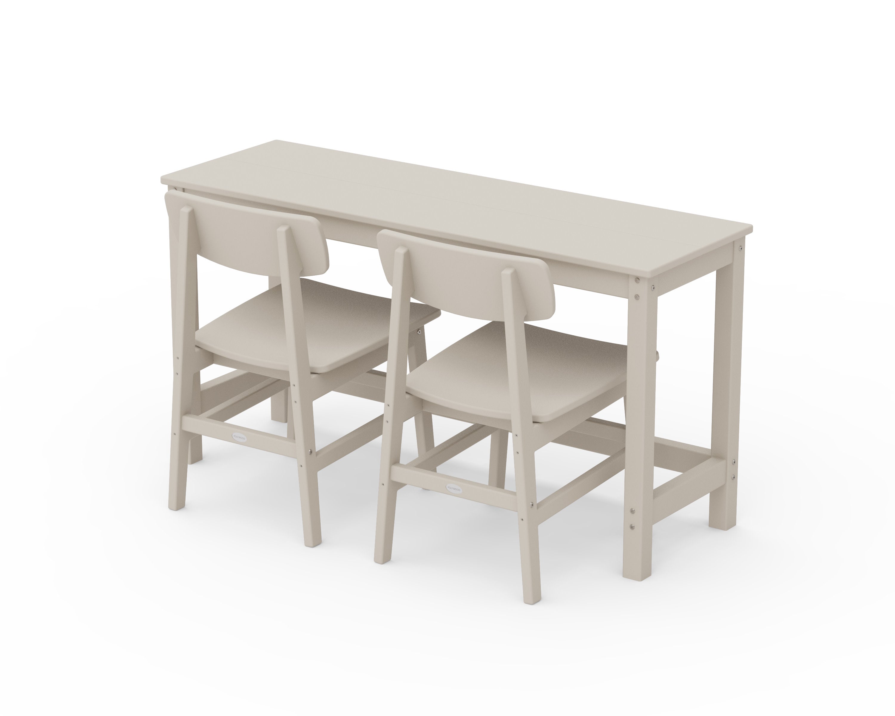 Modern Studio Urban Chair 3-Piece Balcony Set in Sand