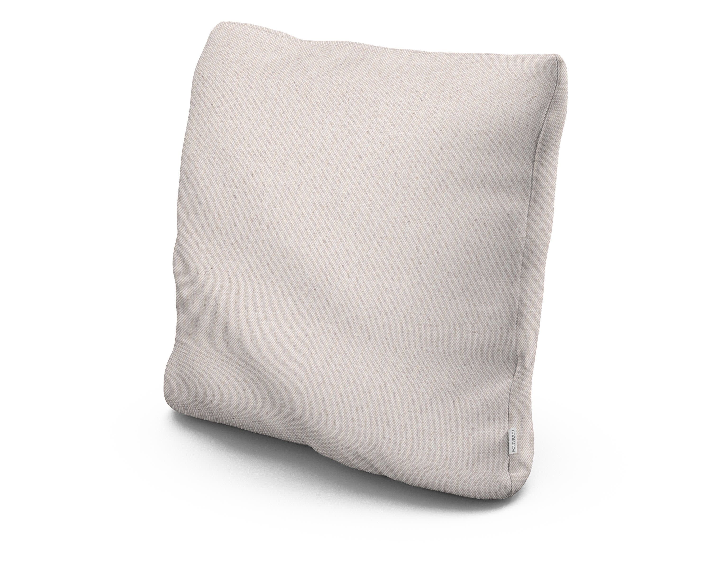 22" Outdoor Throw Pillow in Dune Burlap