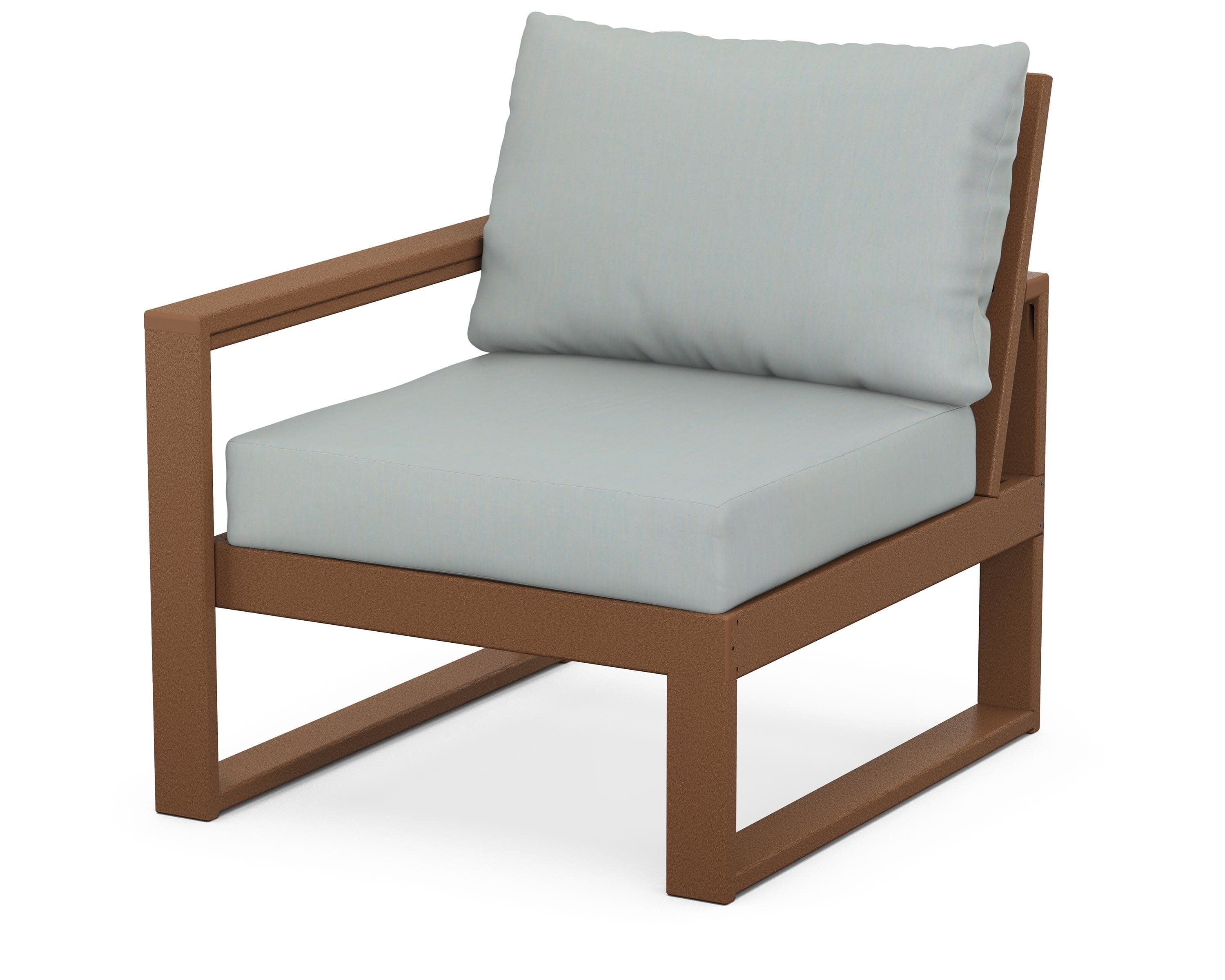 EDGE Modular Left Arm Chair in Teak / Spa