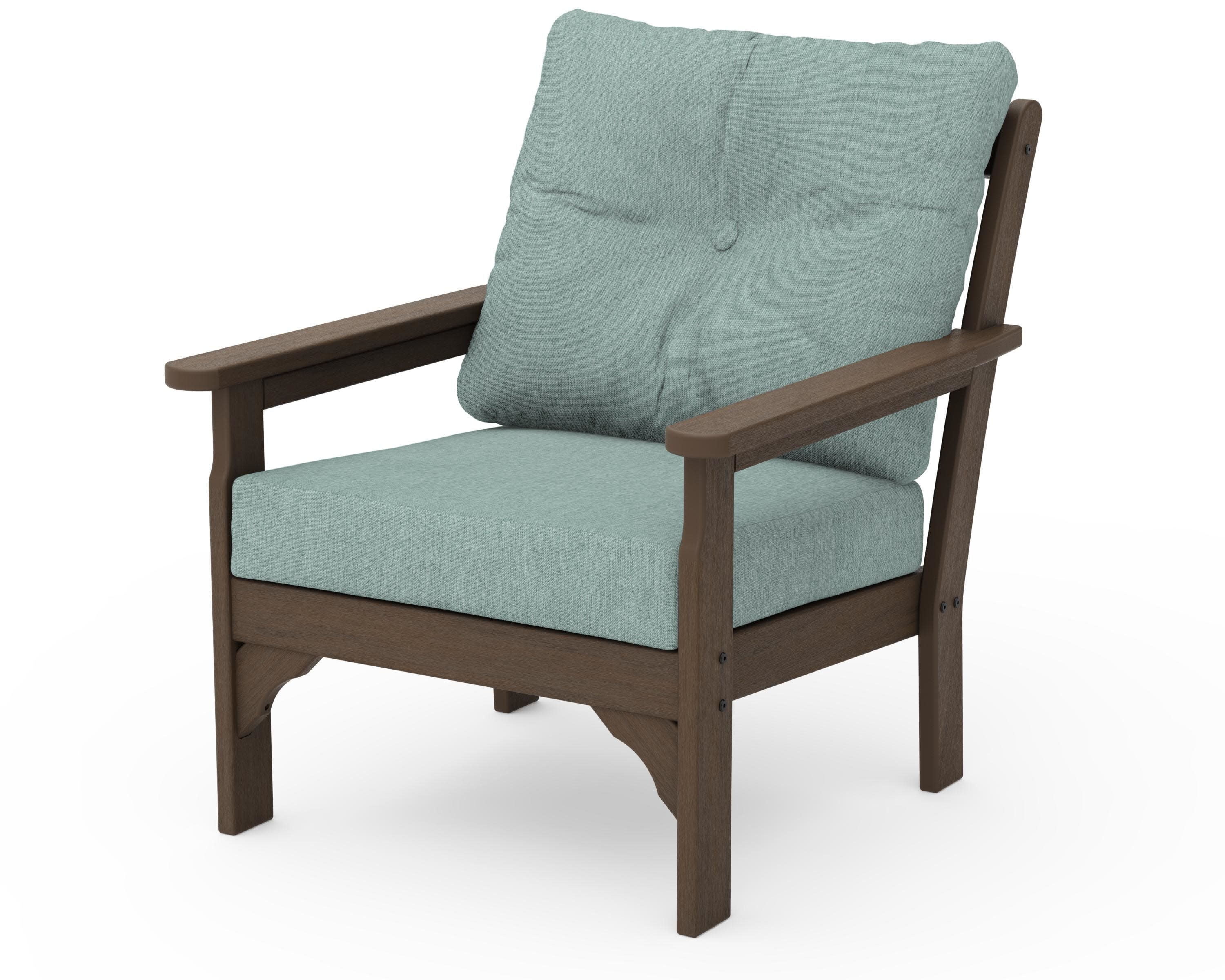 Vineyard Deep Seating Chair in Kona / Glacier Spa