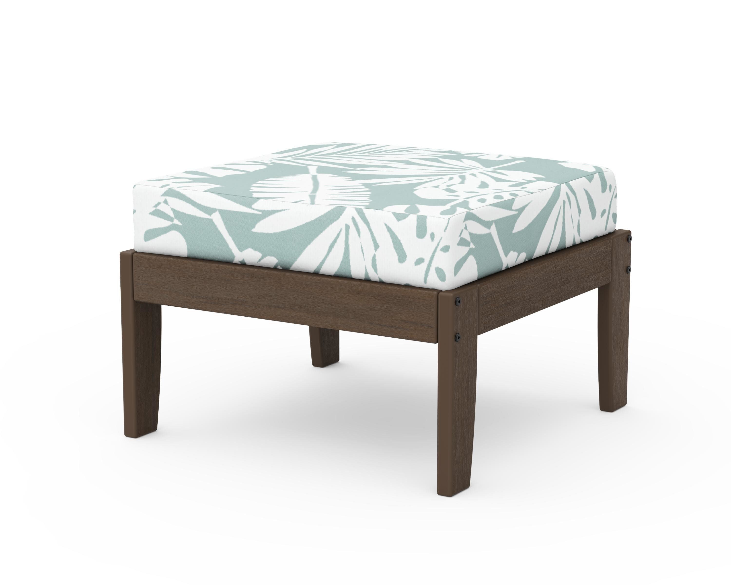 Modular Ottoman - Classic in Kona / Leaf Glacier Spa