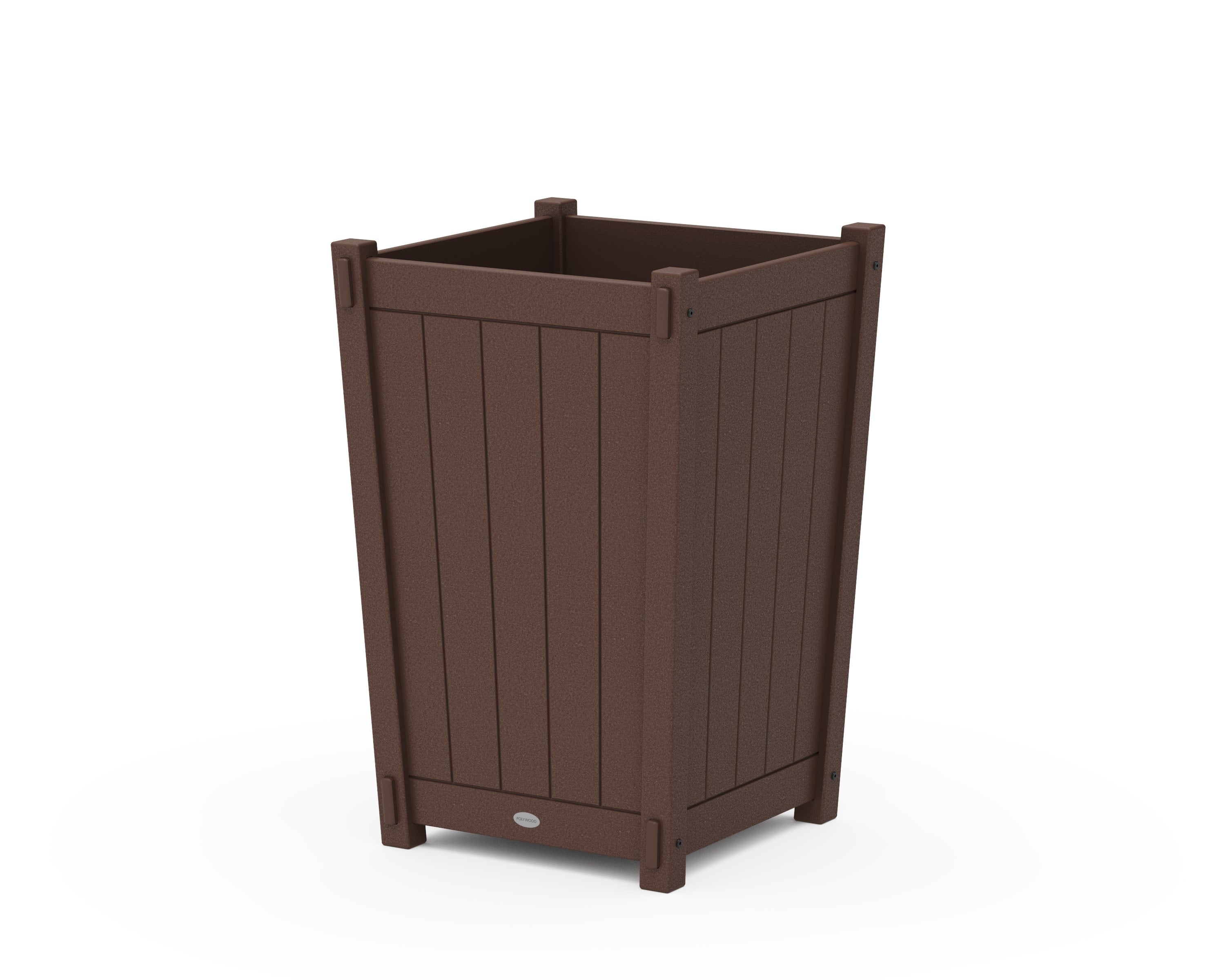 Vineyard Large Tapered Square Planter Box in Mahogany