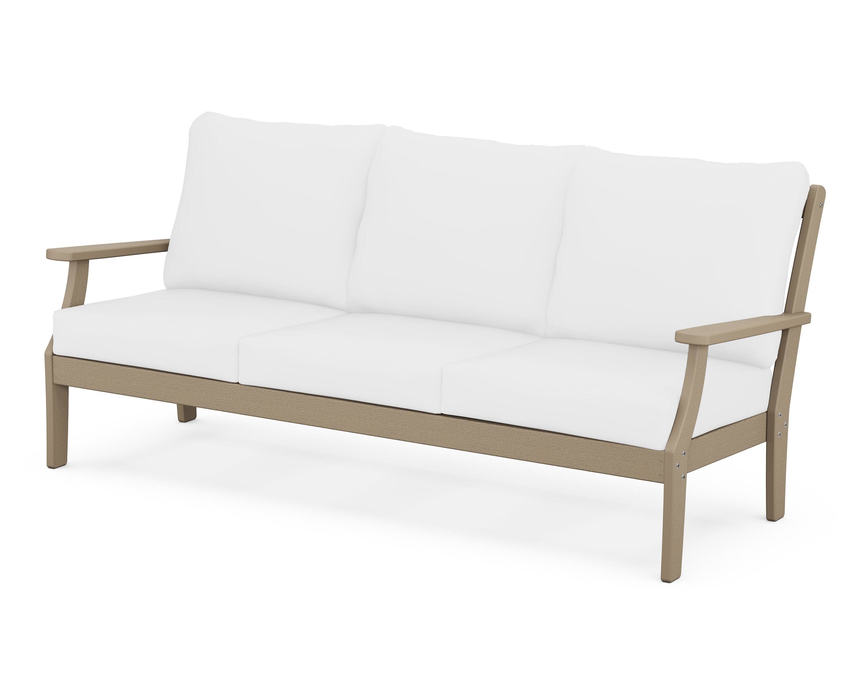 Braxton Deep Seating Sofa in Vintage Sahara / Natural