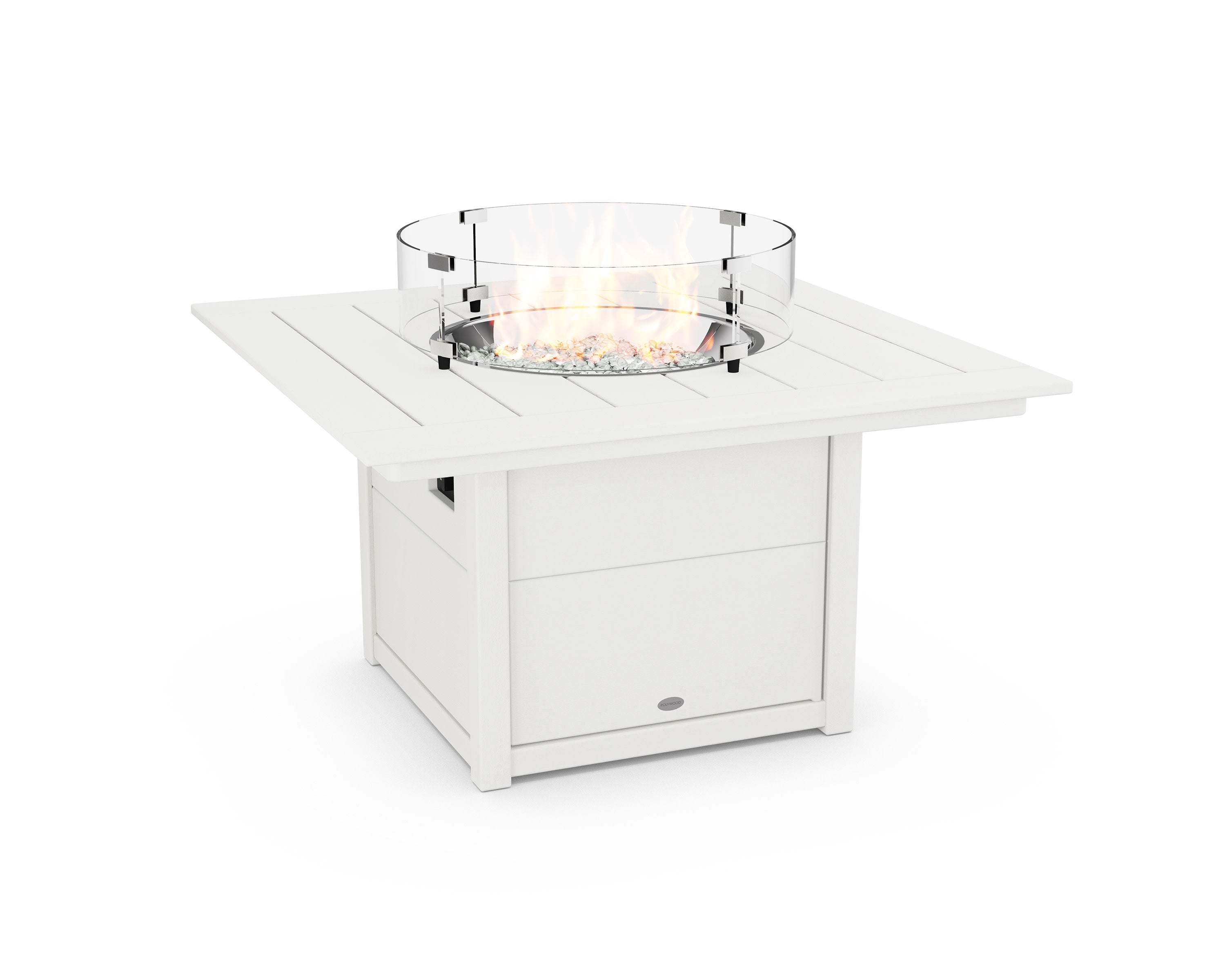 Square 42" Fire Pit Table in Vintage White