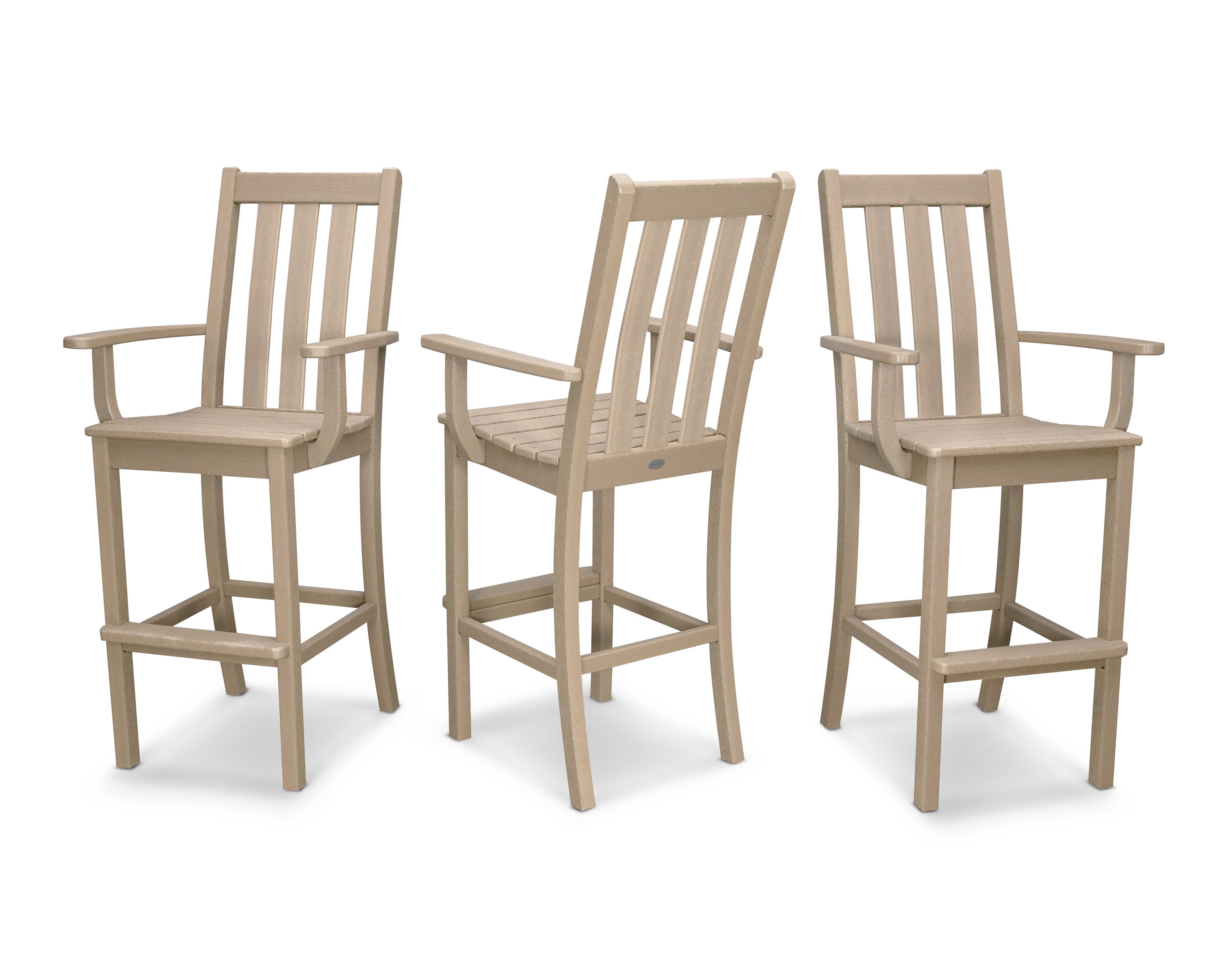 Vineyard Bar Arm Chair 3-Pack in Vintage Sahara