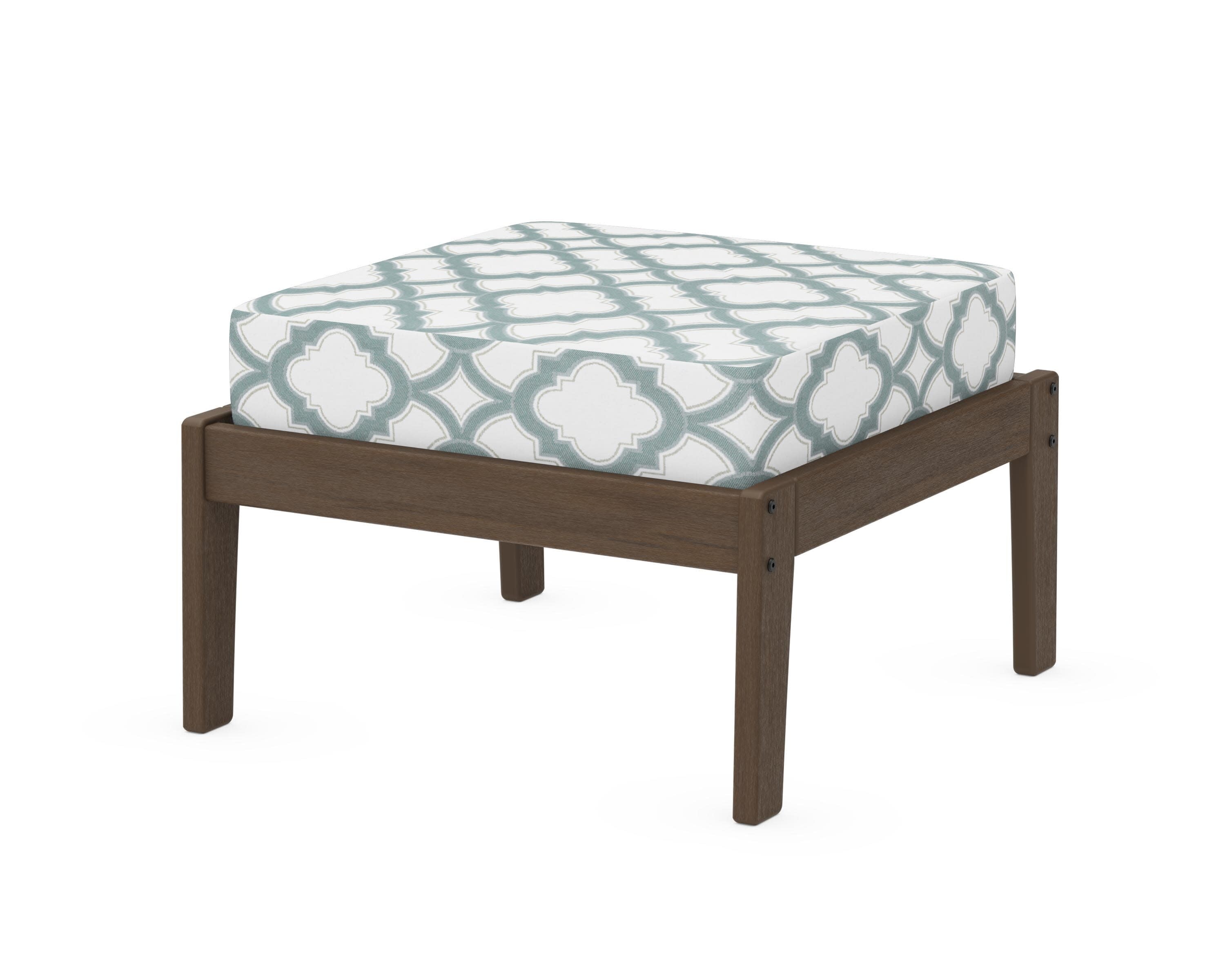 Deep Seating Ottoman in Kona / Trellis Glacier Spa