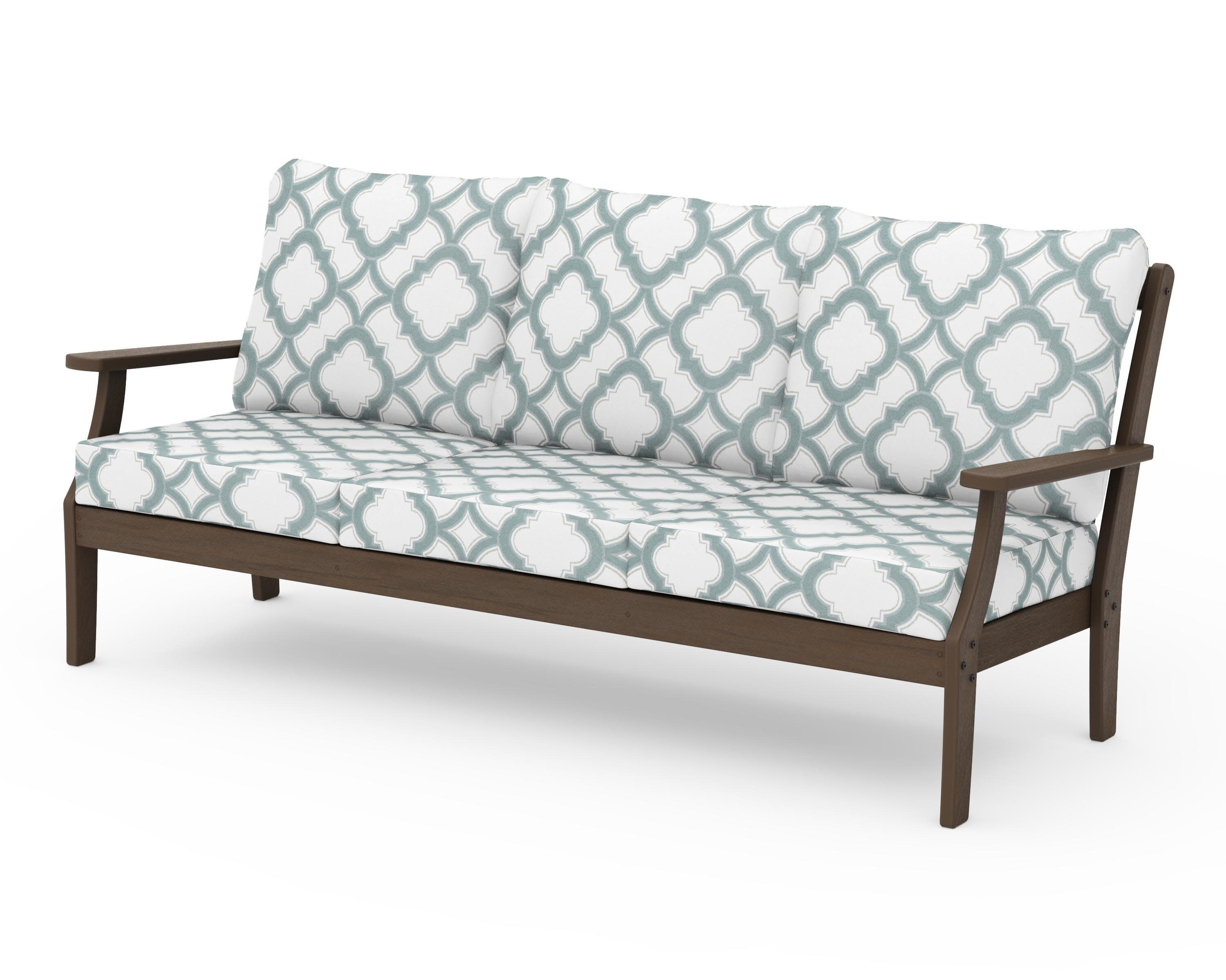 Braxton Deep Seating Sofa in Kona / Trellis Glacier Spa