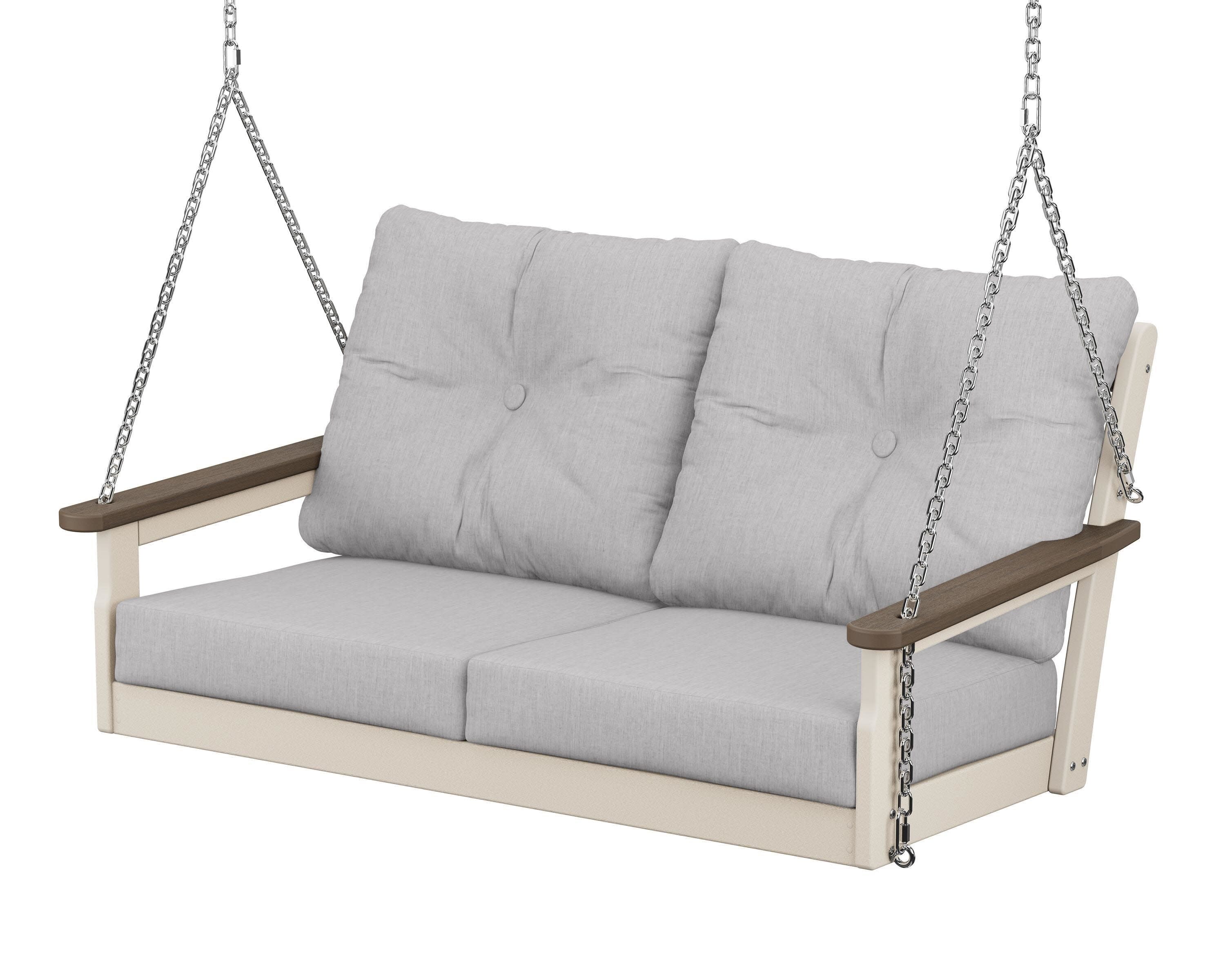Vineyard Deep Seating Swing in Sand / Kona / Granite