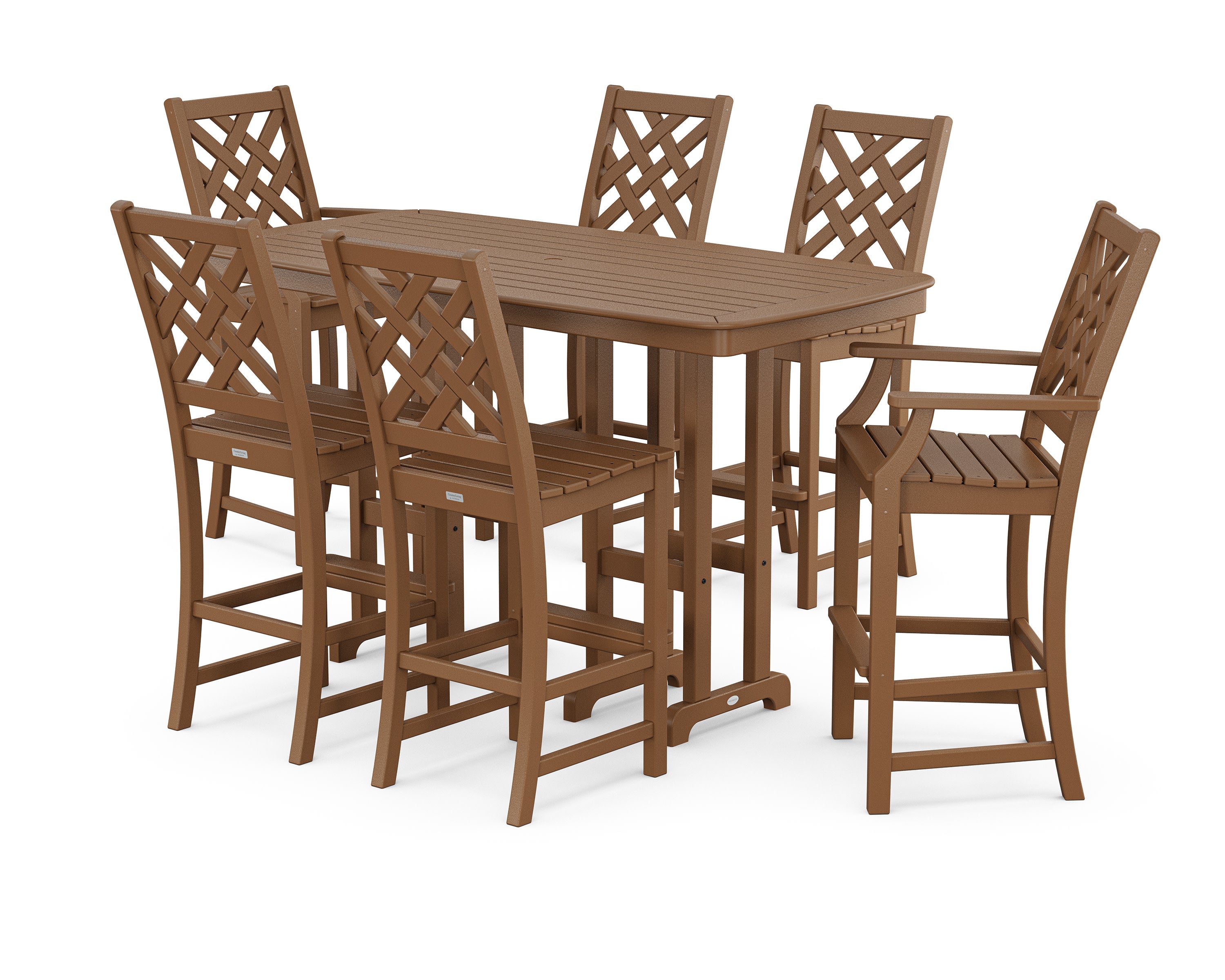 Wovendale 7-Piece Bar Set in Teak