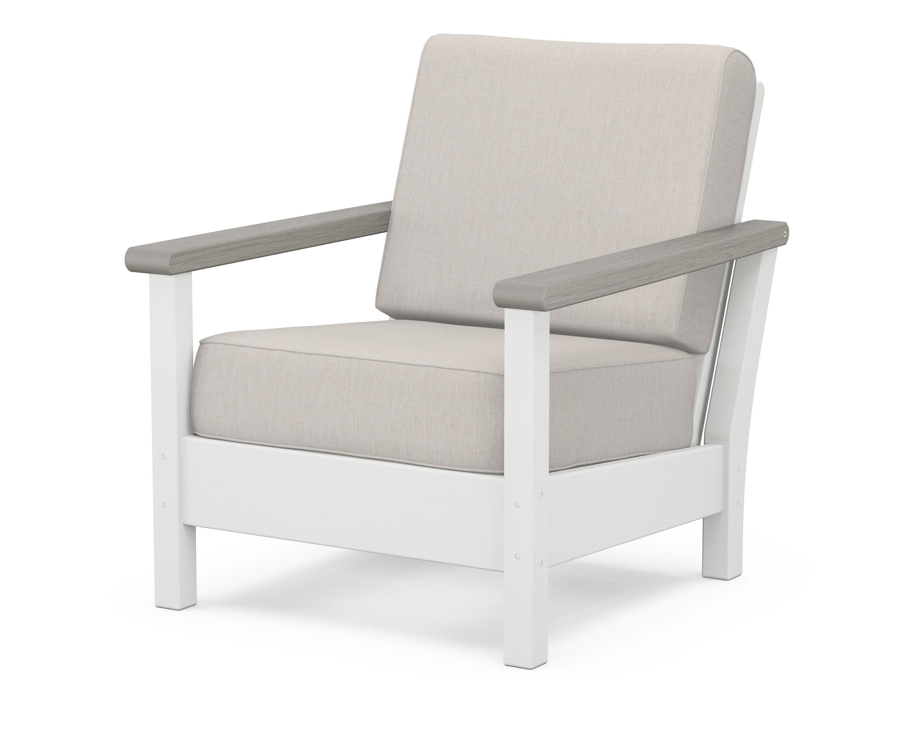 Harbour Deep Seating Chair in White / Driftwood / Cast Ash