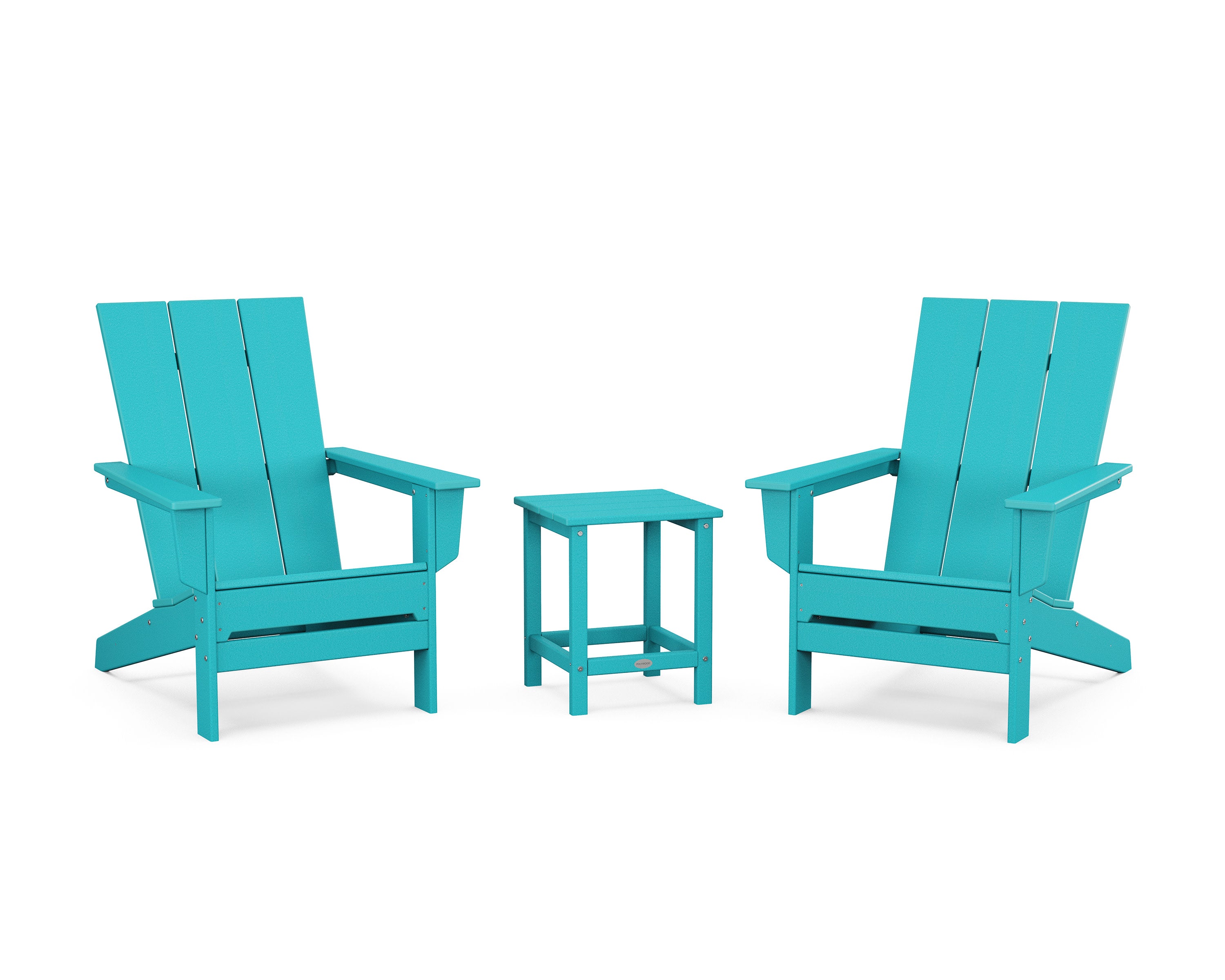 3-Piece Modern Studio Adirondack Set in Aruba