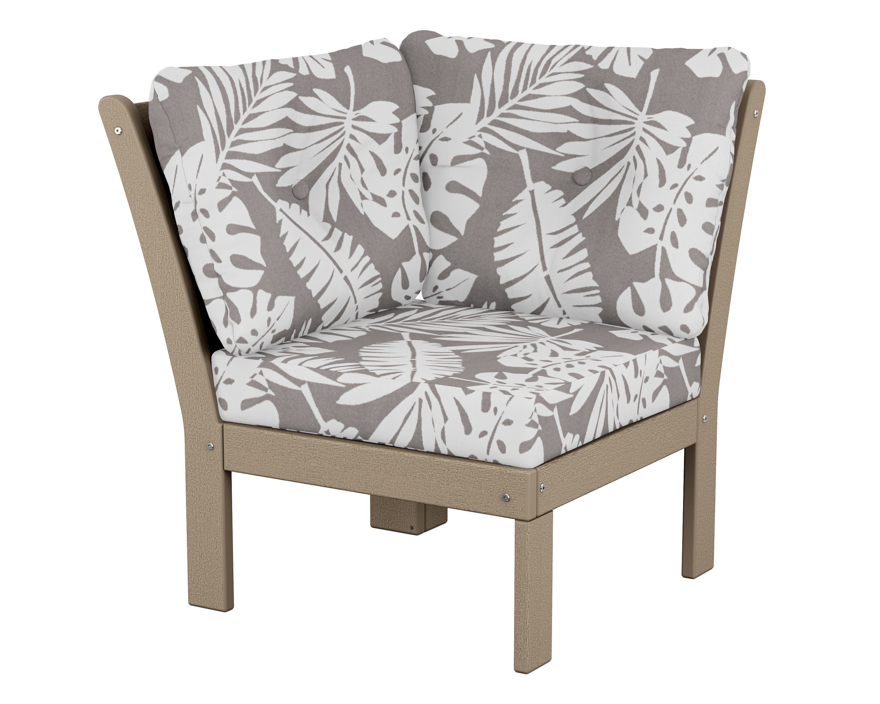 Vineyard Modular Corner Chair in Vintage Sahara / Leaf Grey Mist