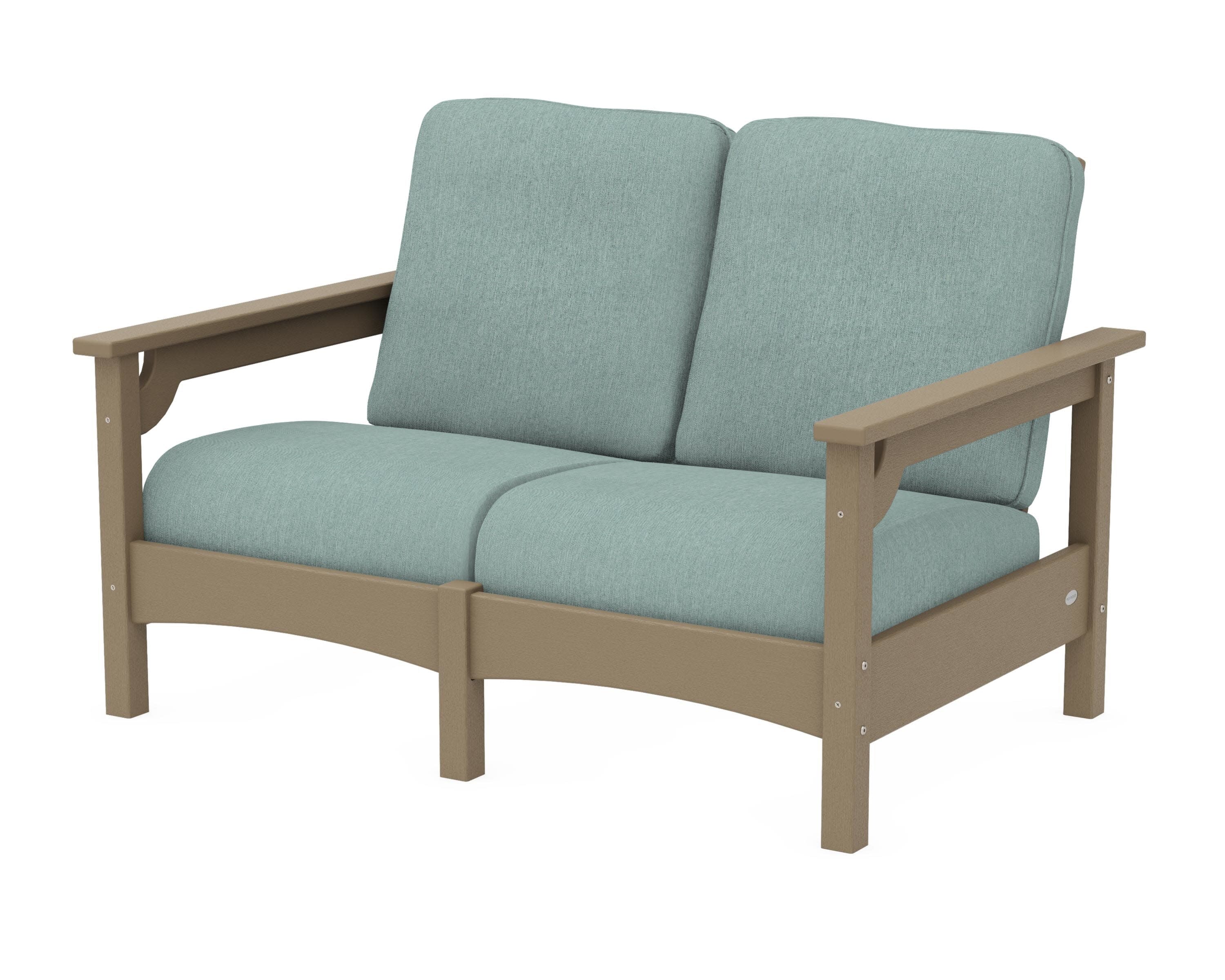 Club Loveseat in Vintage Sahara / Glacier Spa