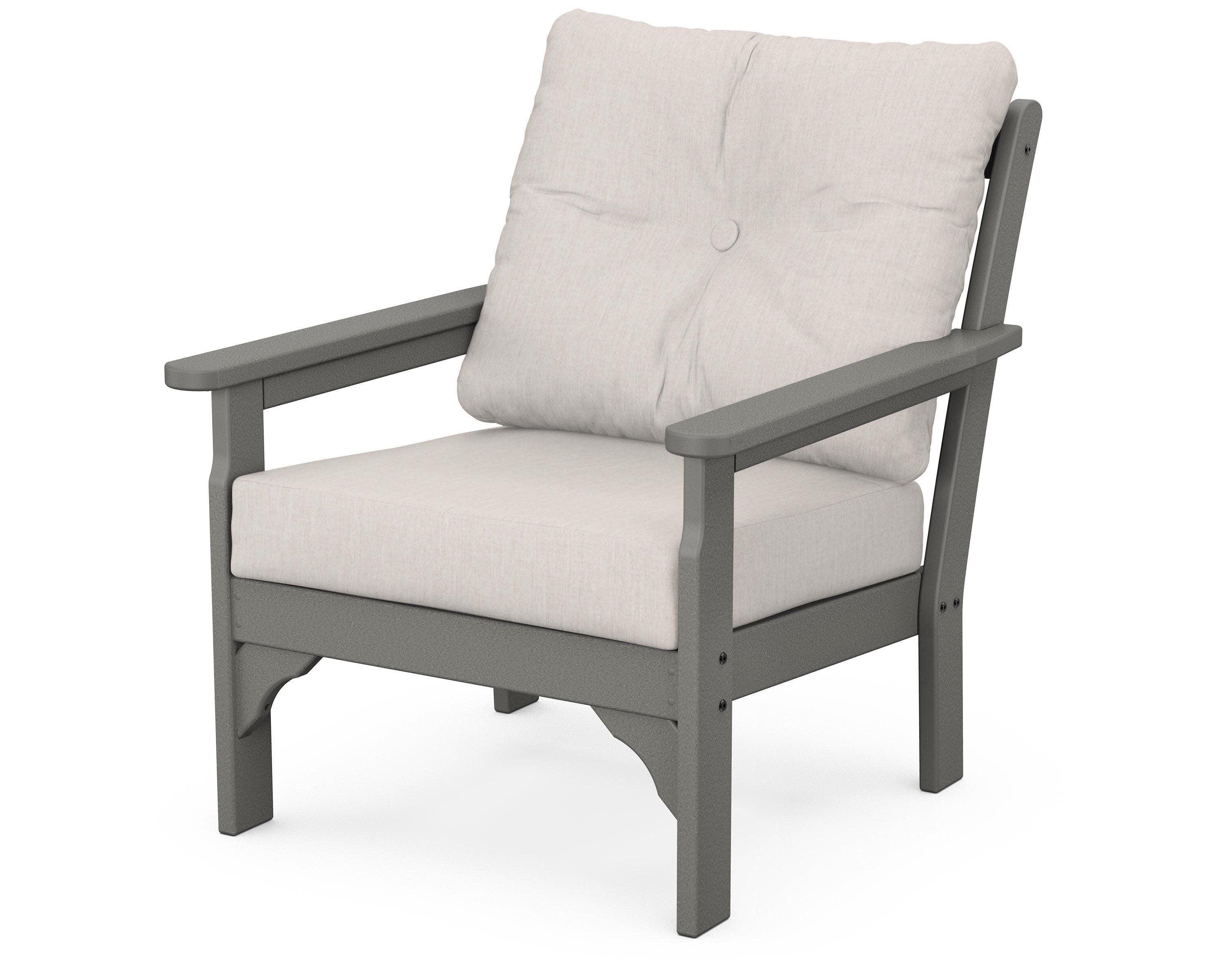 Vineyard Deep Seating Chair in Slate Grey / Cast Ash