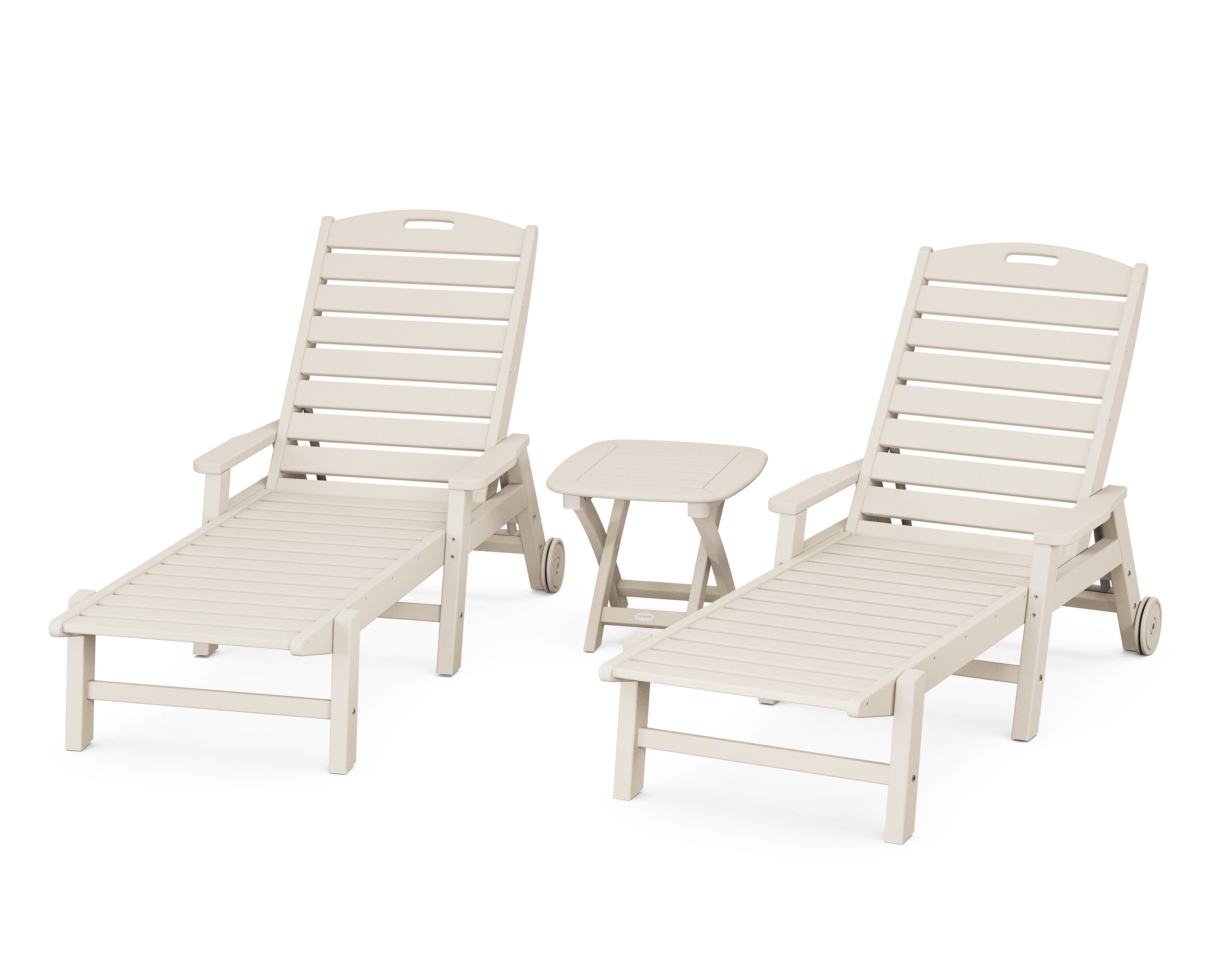 Nautical 3-Piece Chaise Set in Sand