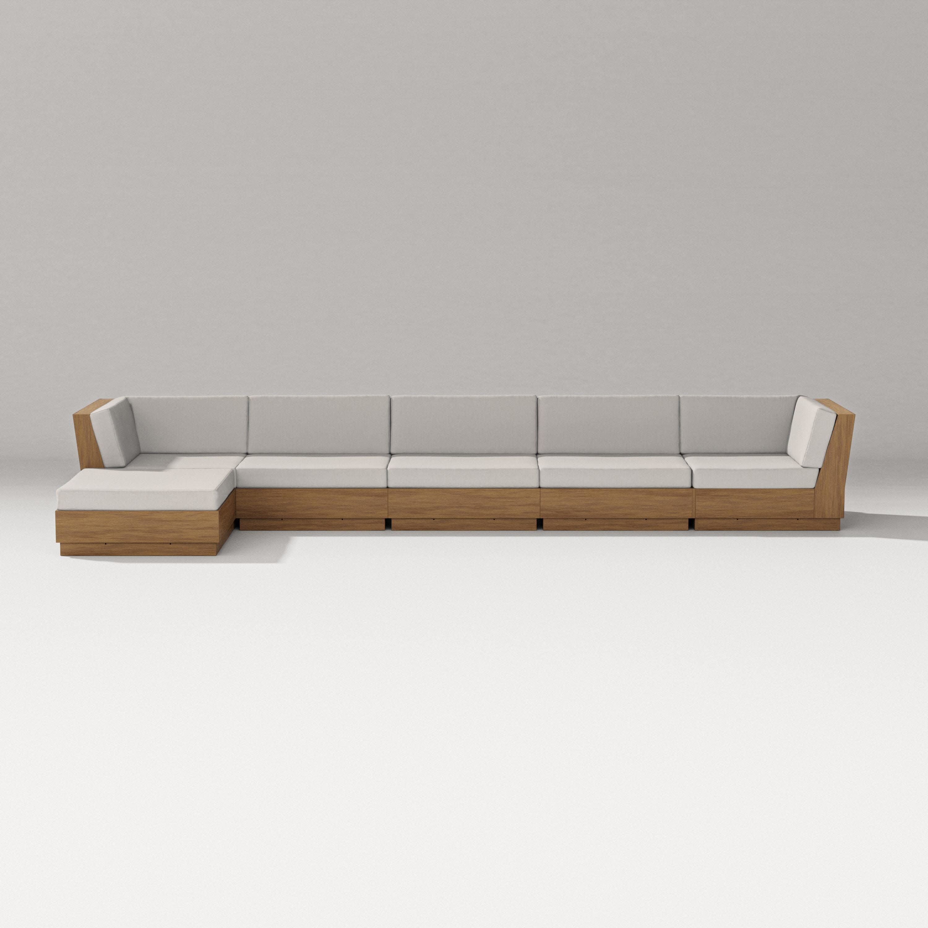 Elevate 6-Piece Chaise Sectional in Natural / Cast Ash