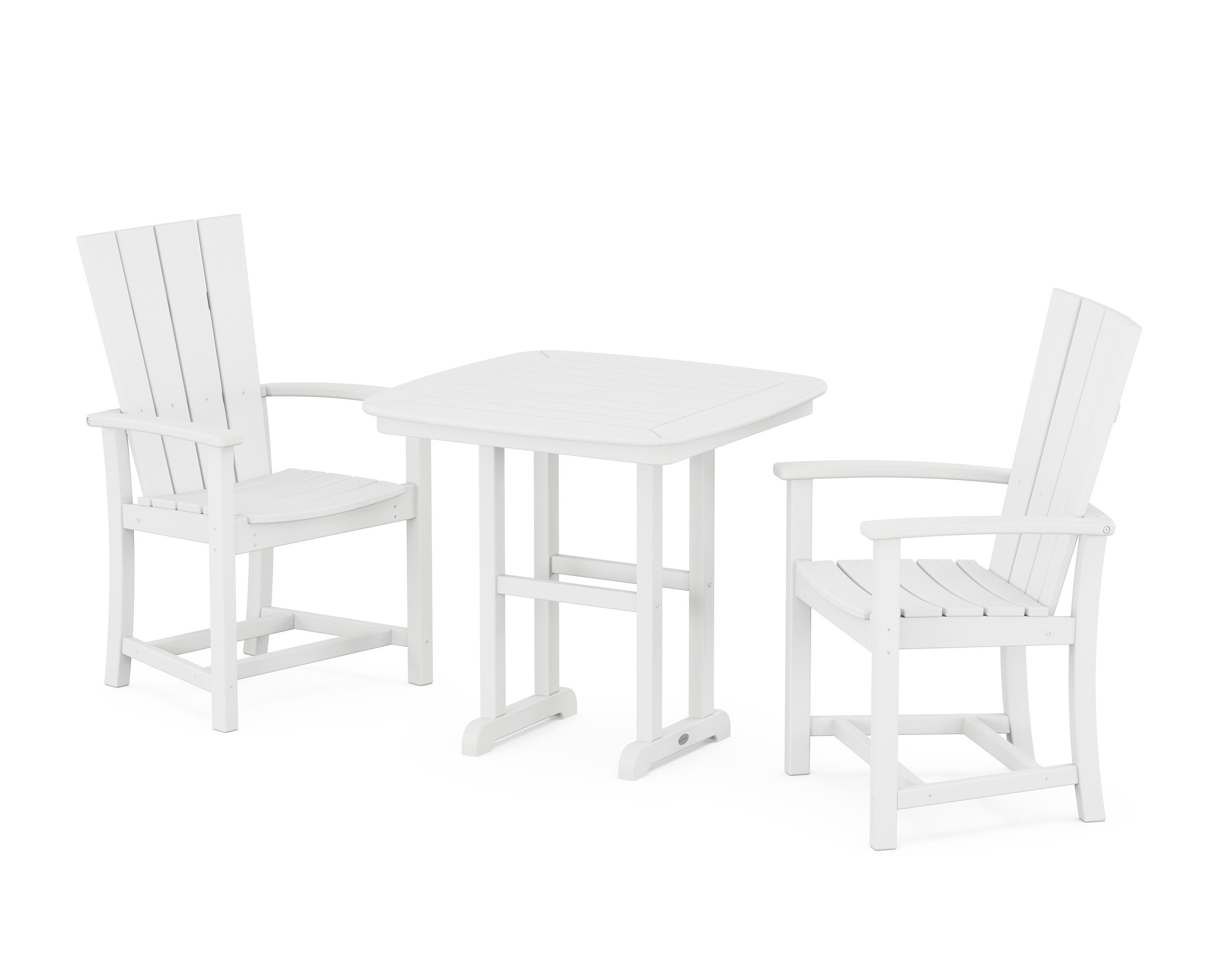 Quattro 3-Piece Dining Set in White