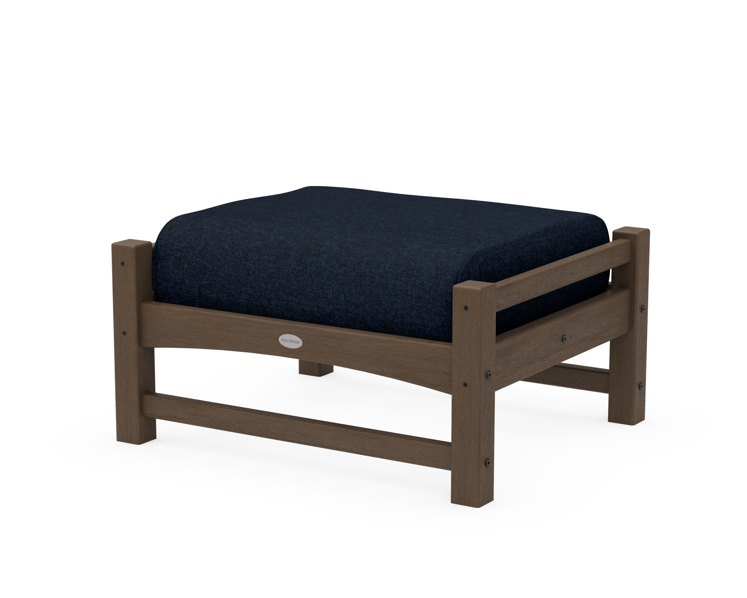 Club Ottoman in Kona / Marine Indigo