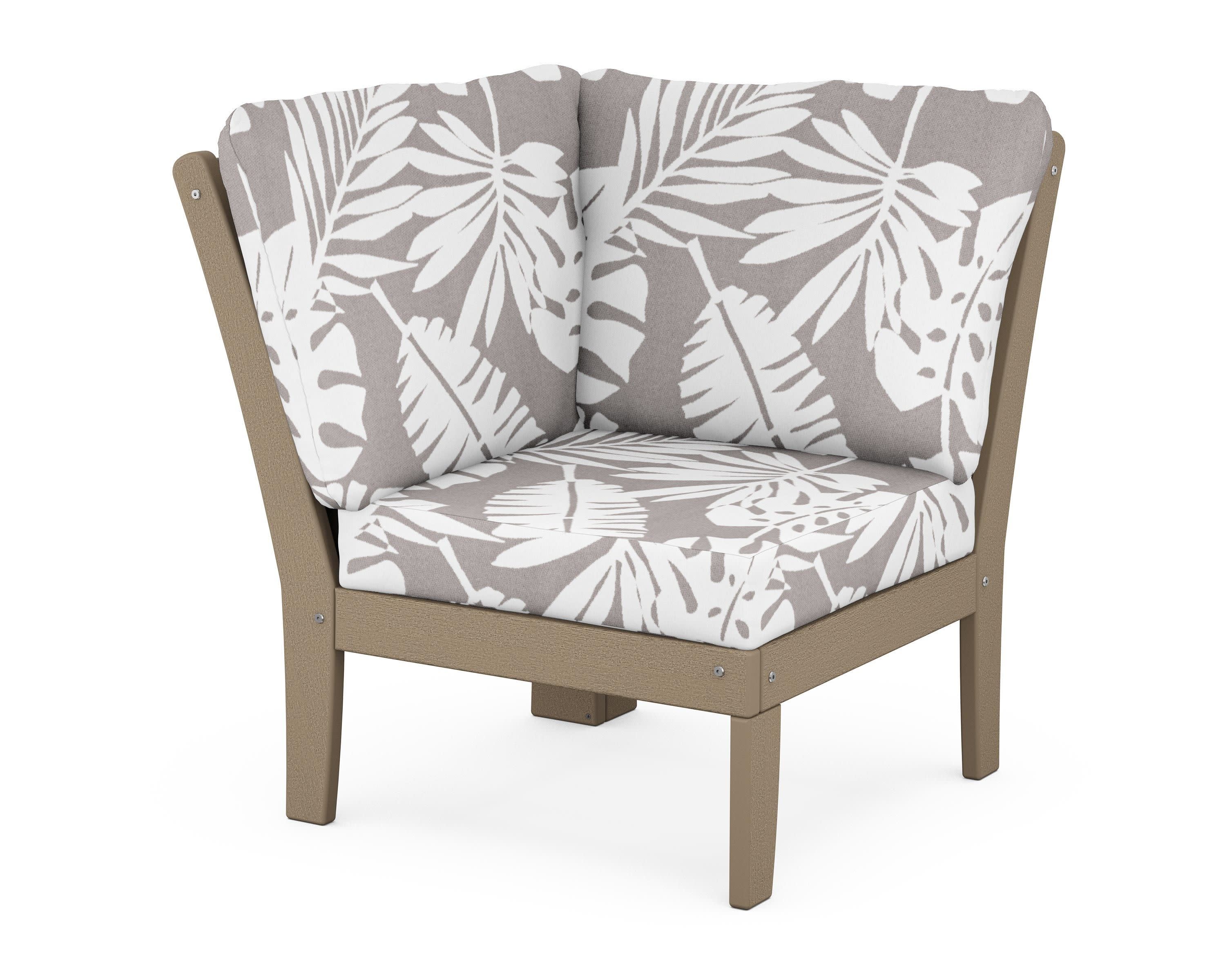 Braxton Modular Corner Chair in Vintage Sahara / Leaf Grey Mist