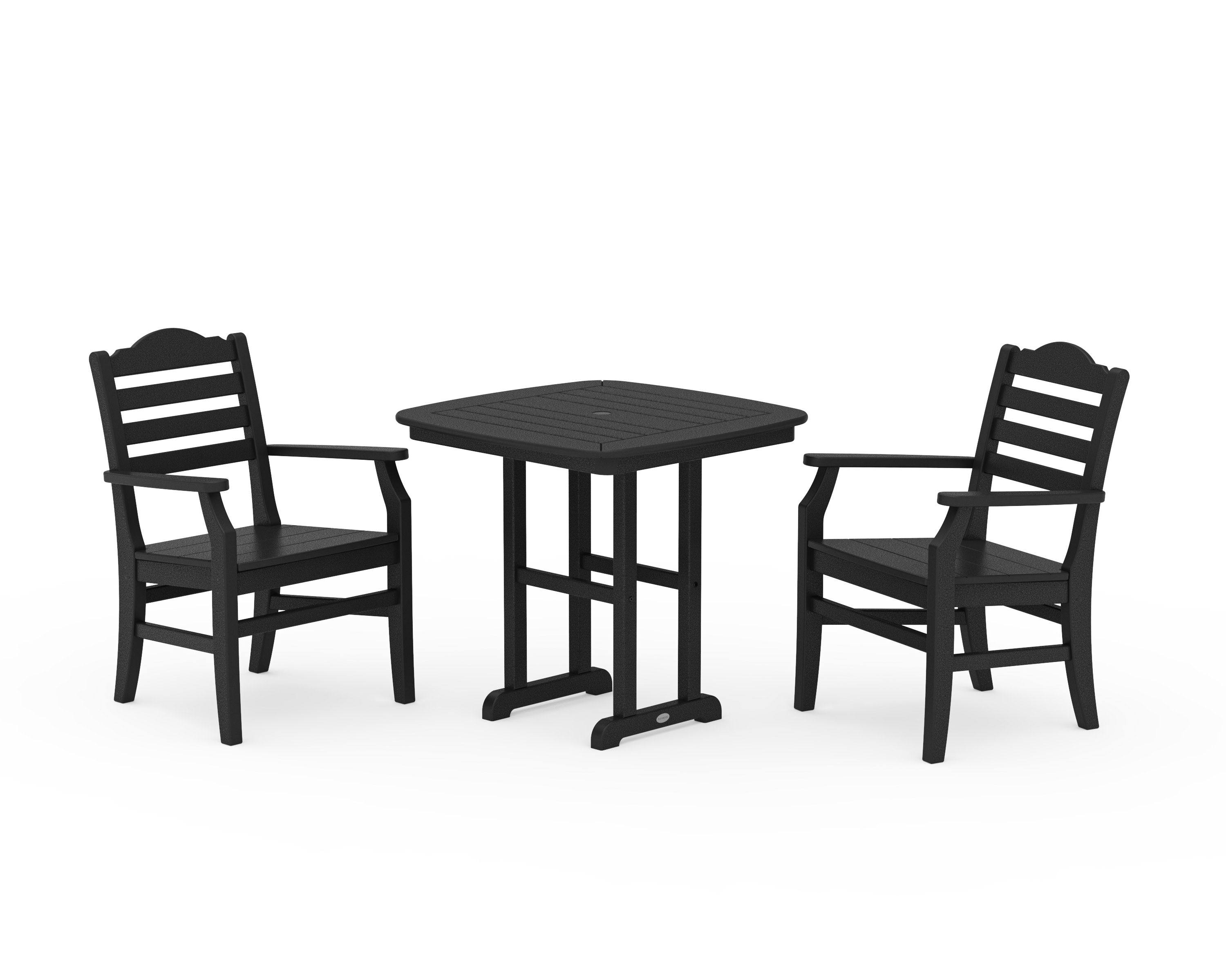 Savannah 3-Piece Dining Set in Black