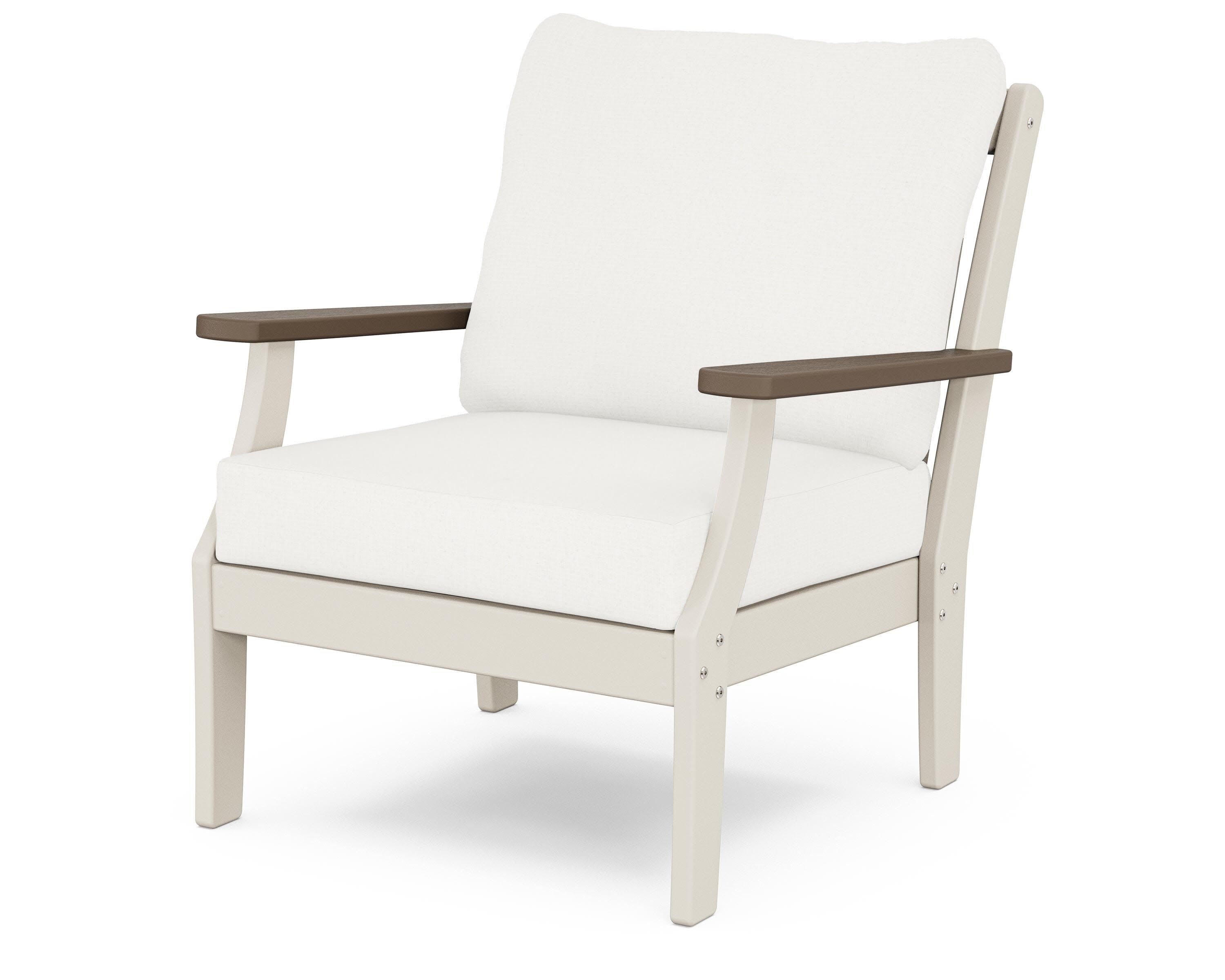 Braxton Deep Seating Chair in Sand / Kona / Natural Linen