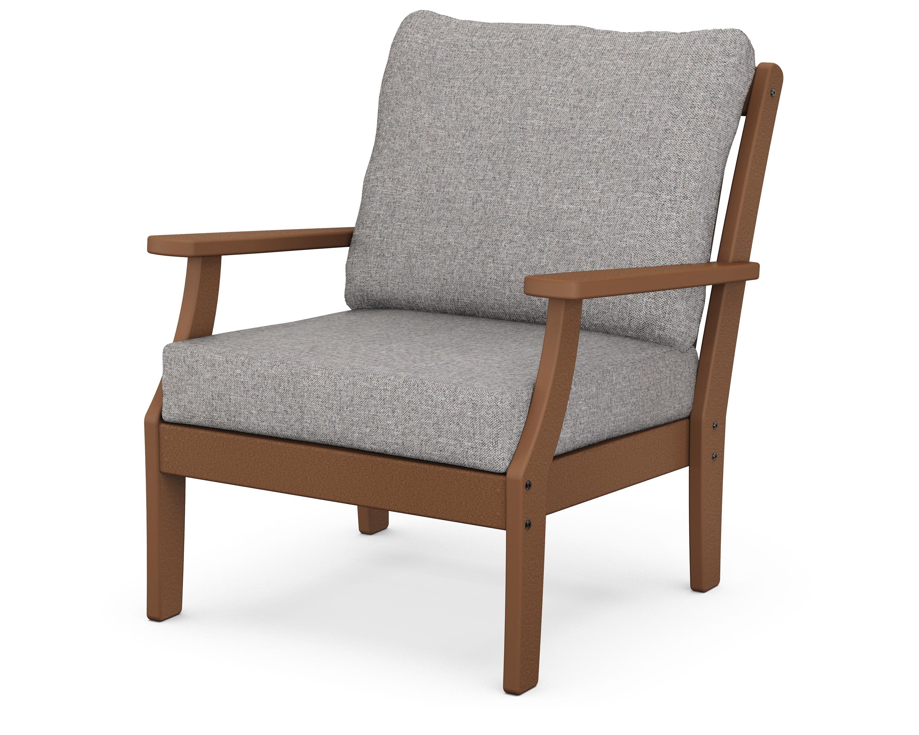 Braxton Deep Seating Chair in Teak / Grey Mist