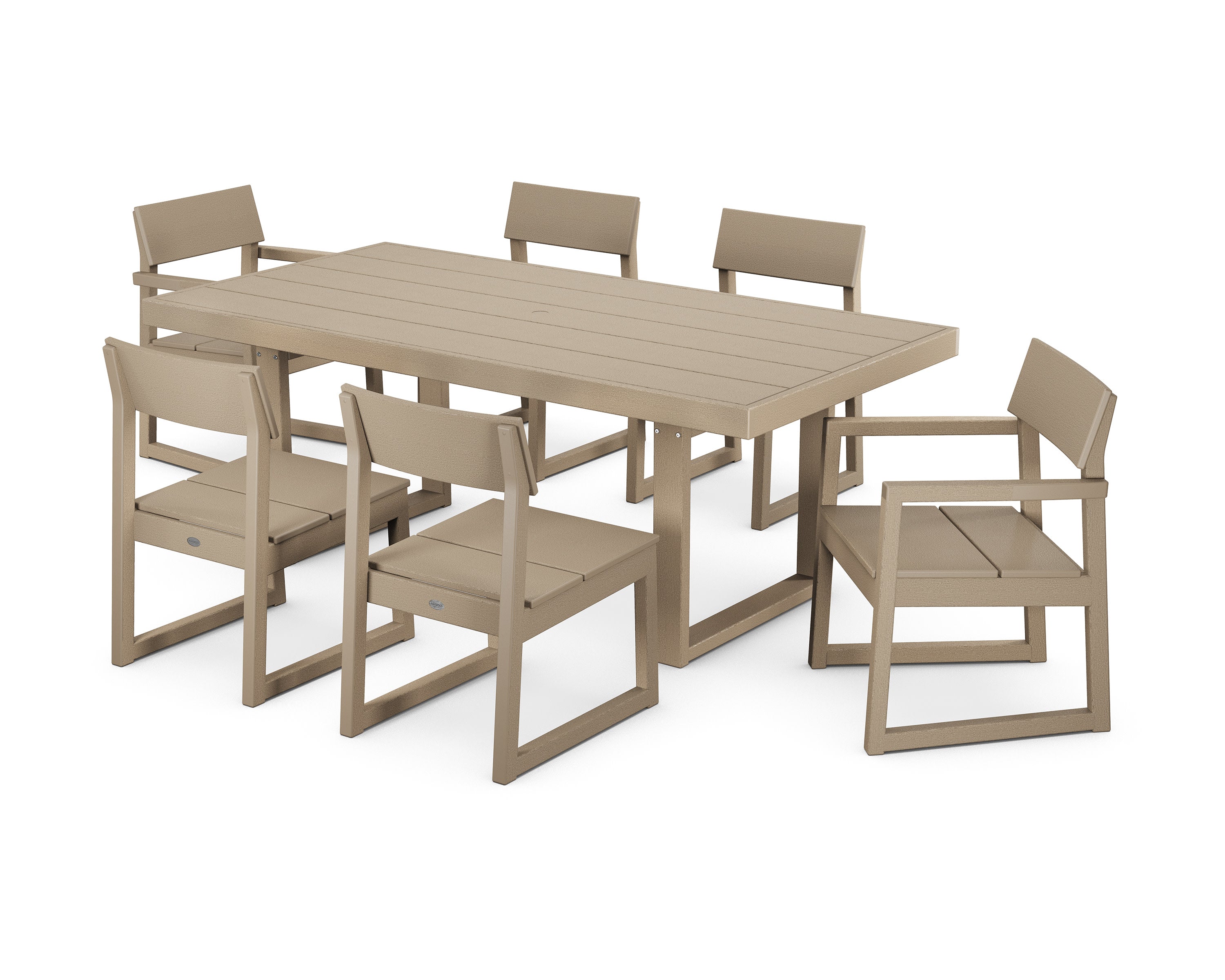 EDGE 7-Piece Dining Set in Vintage Sahara