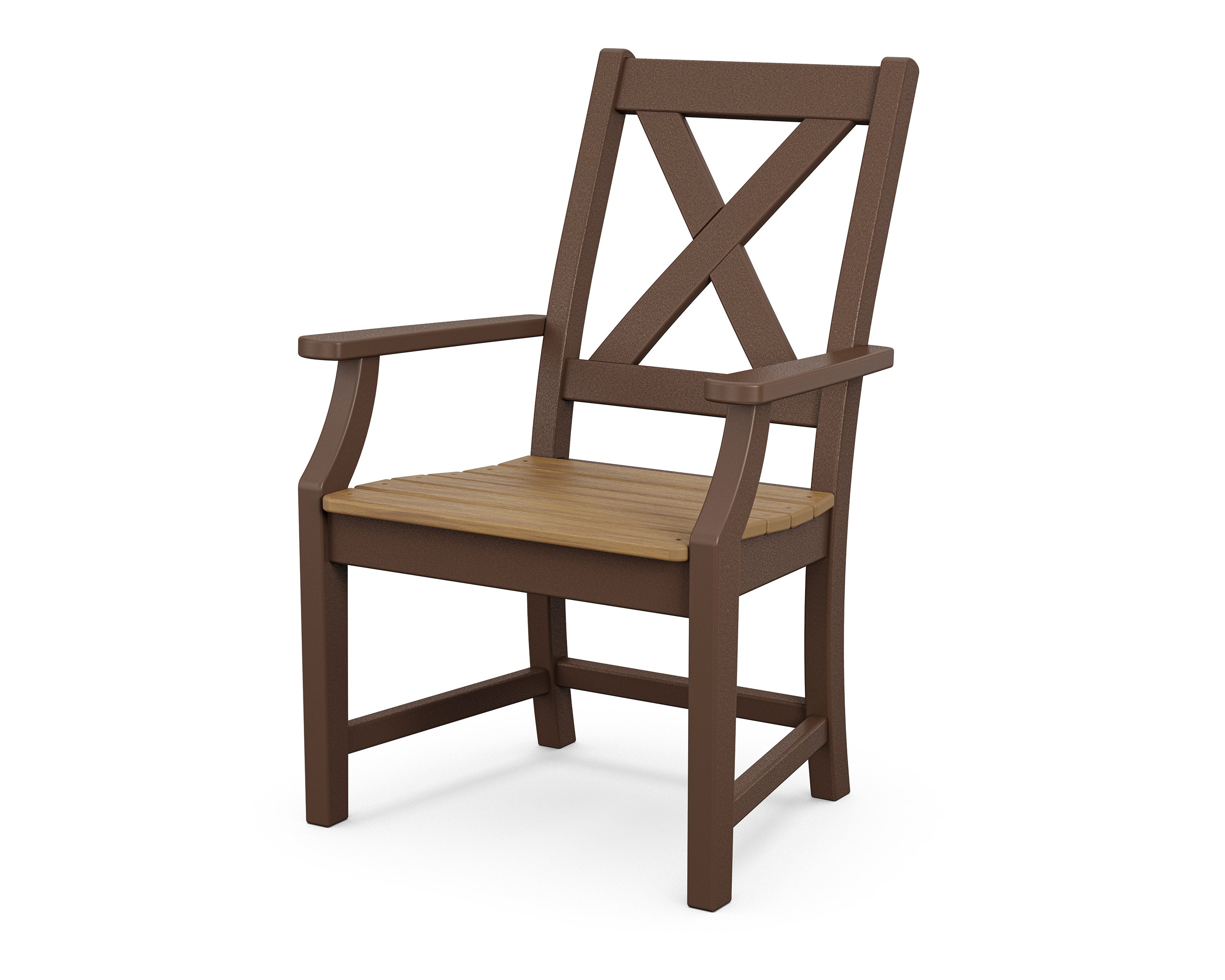 Braxton Dining Arm Chair in Mahogany / Natural