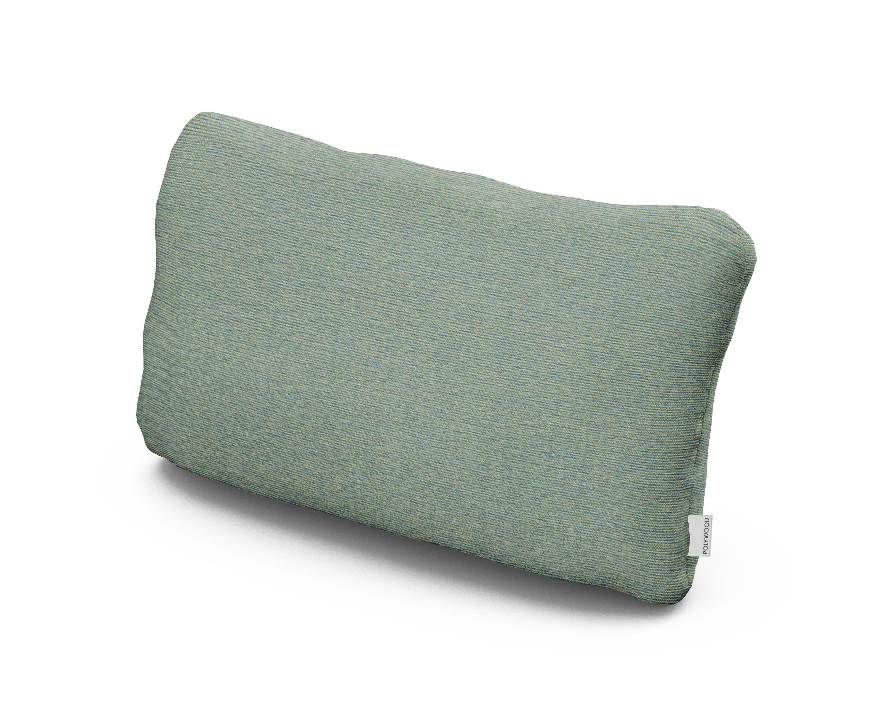 Outdoor Lumbar Pillow in Deckhand Lagoon