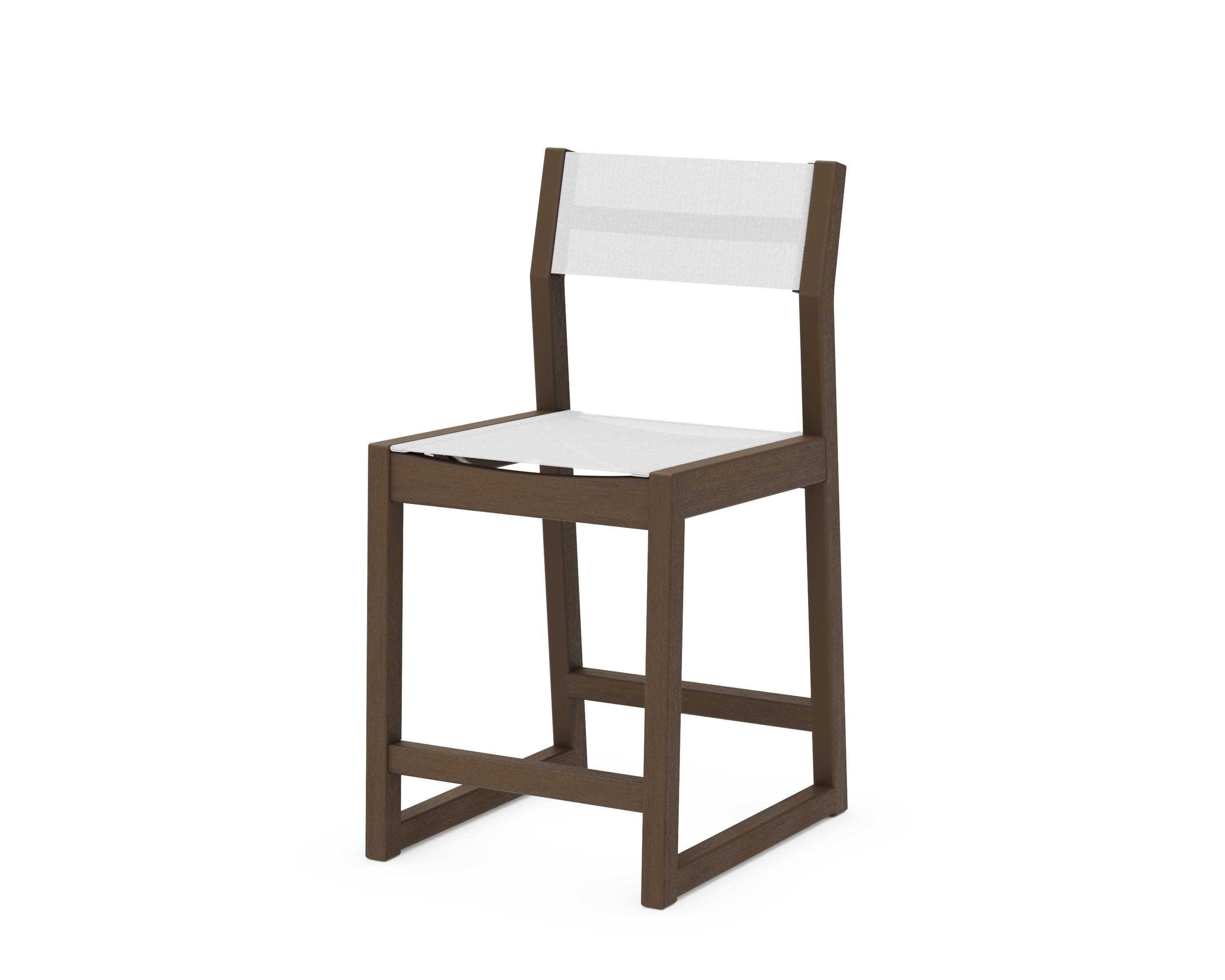 EDGE Sling Counter Side Chair in Kona / White Sling