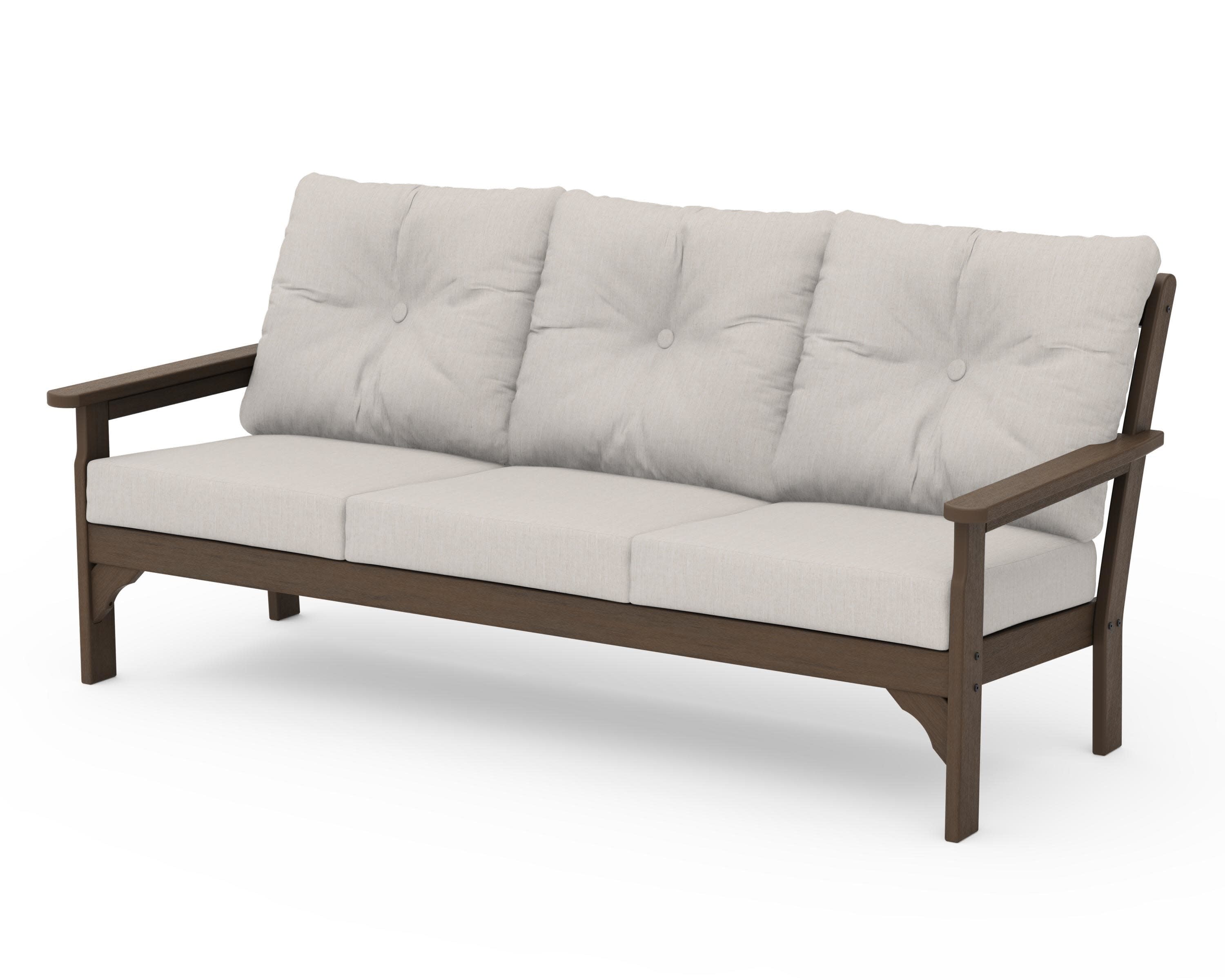 Vineyard Deep Seating Sofa in Kona / Cast Ash